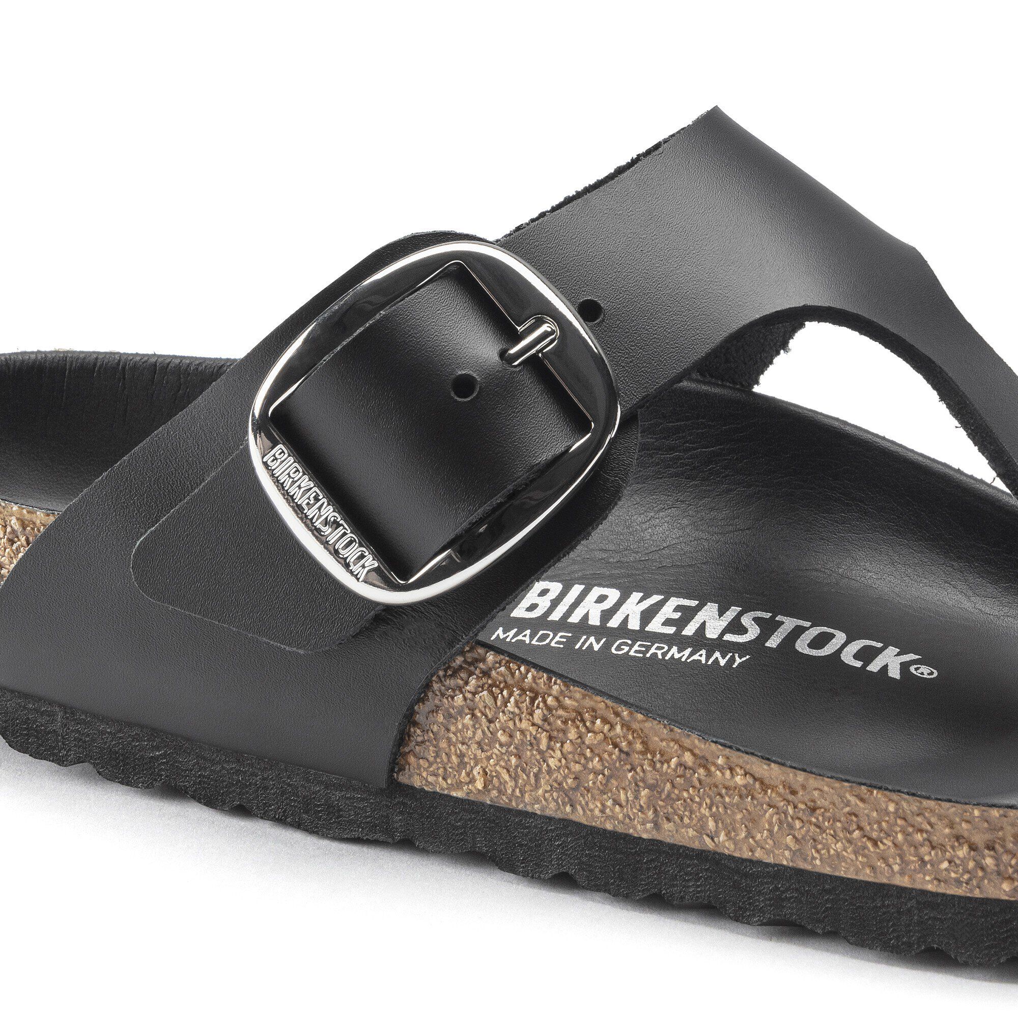 Birkenstock gizeh black oiled leather discount