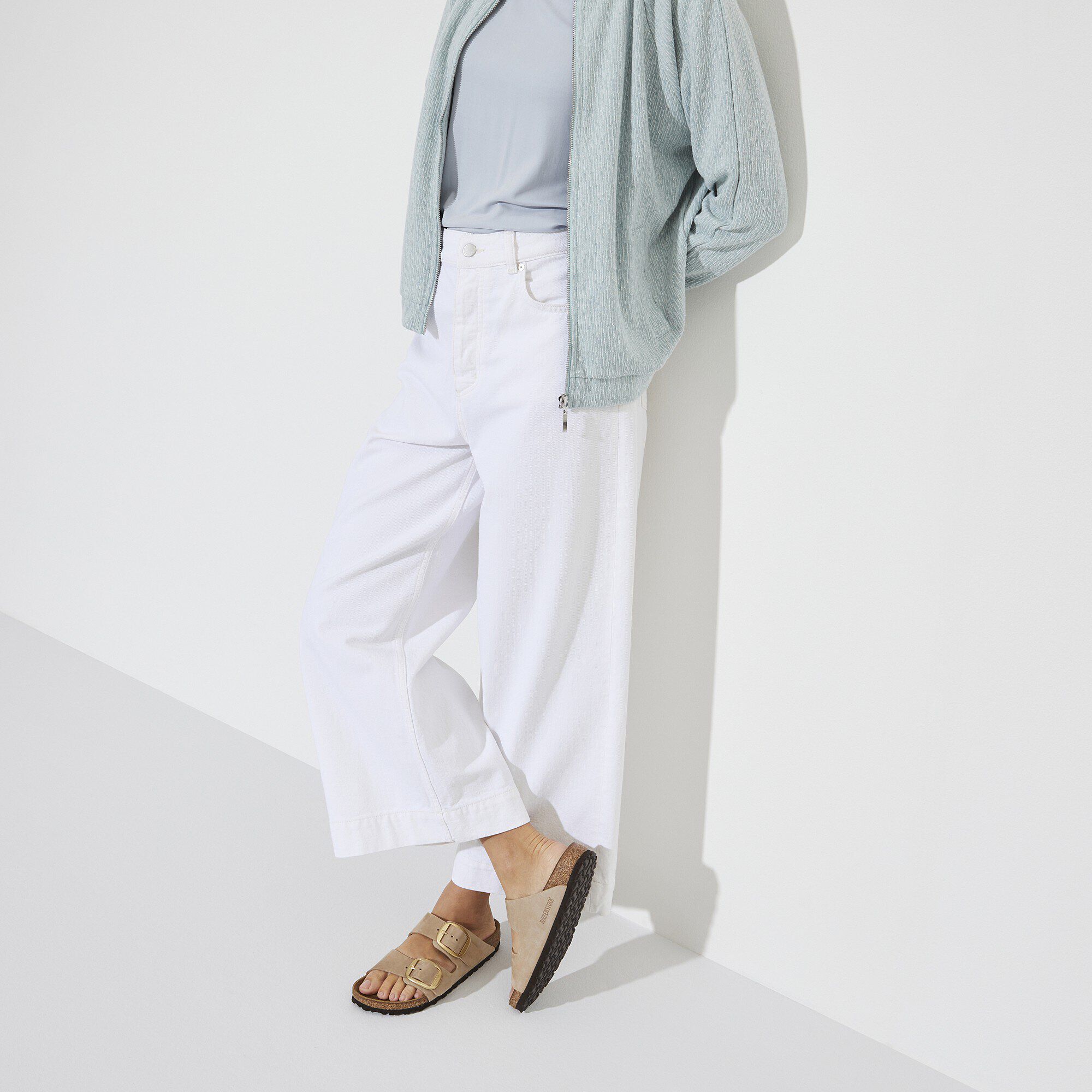 サンダル・ミュール BIRKENSTOCK ARIZONA BIG BUCKLE CALZATA S (1029042 NATURAL) Arizona Big Buckle Nubuck Leather Pure Sage | BIRKENSTOCK