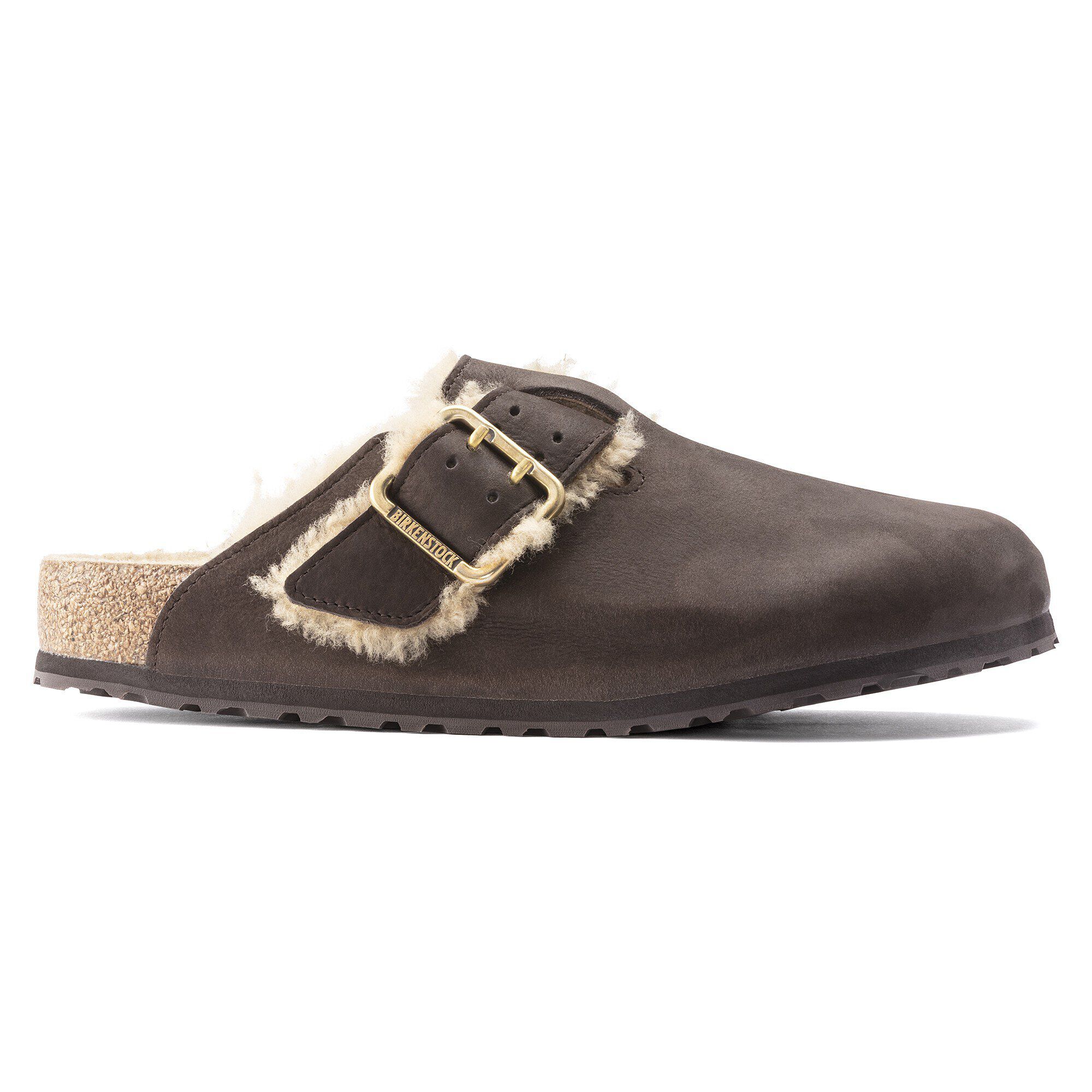Boston Bold Shearling Nubuck Leather Espresso | BIRKENSTOCK