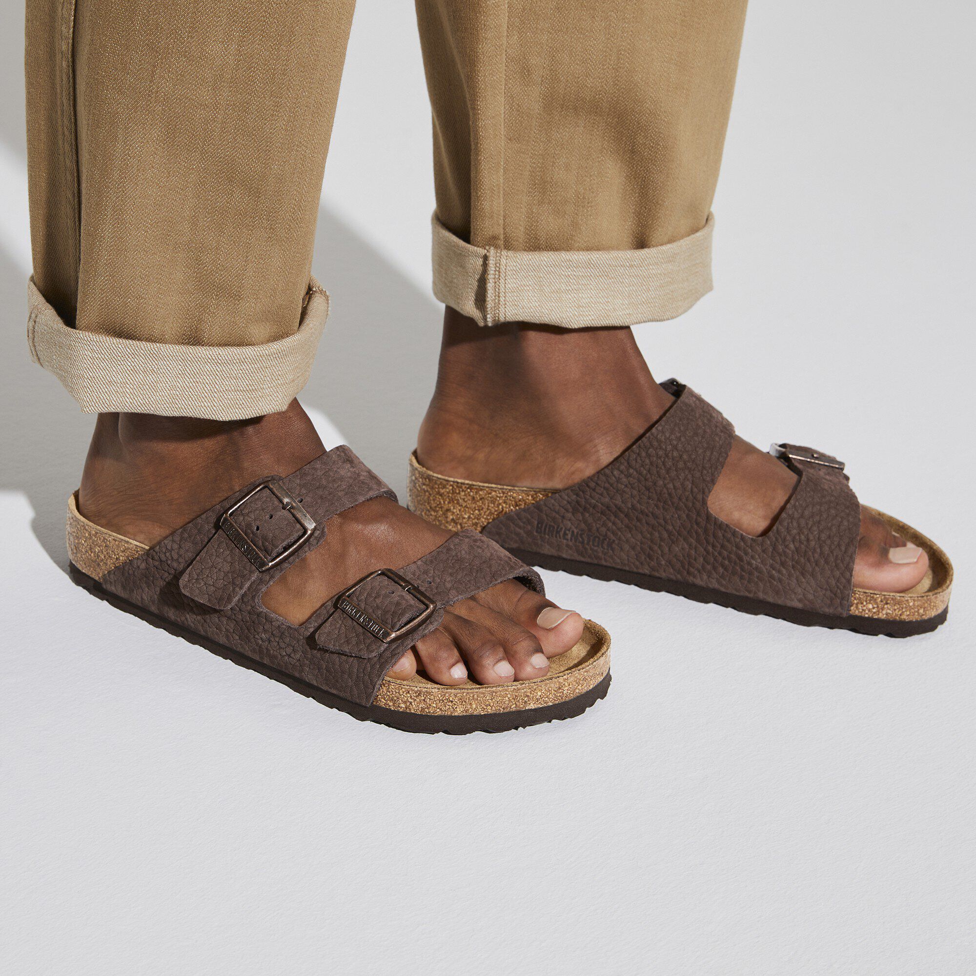 サンダル BIRKENSTOCK 'Arizona BS' sandals (1022555 DESERTBUCKROAST) Arizona Vegan Synthetics Desert Dust Black | BIRKENSTOCK
