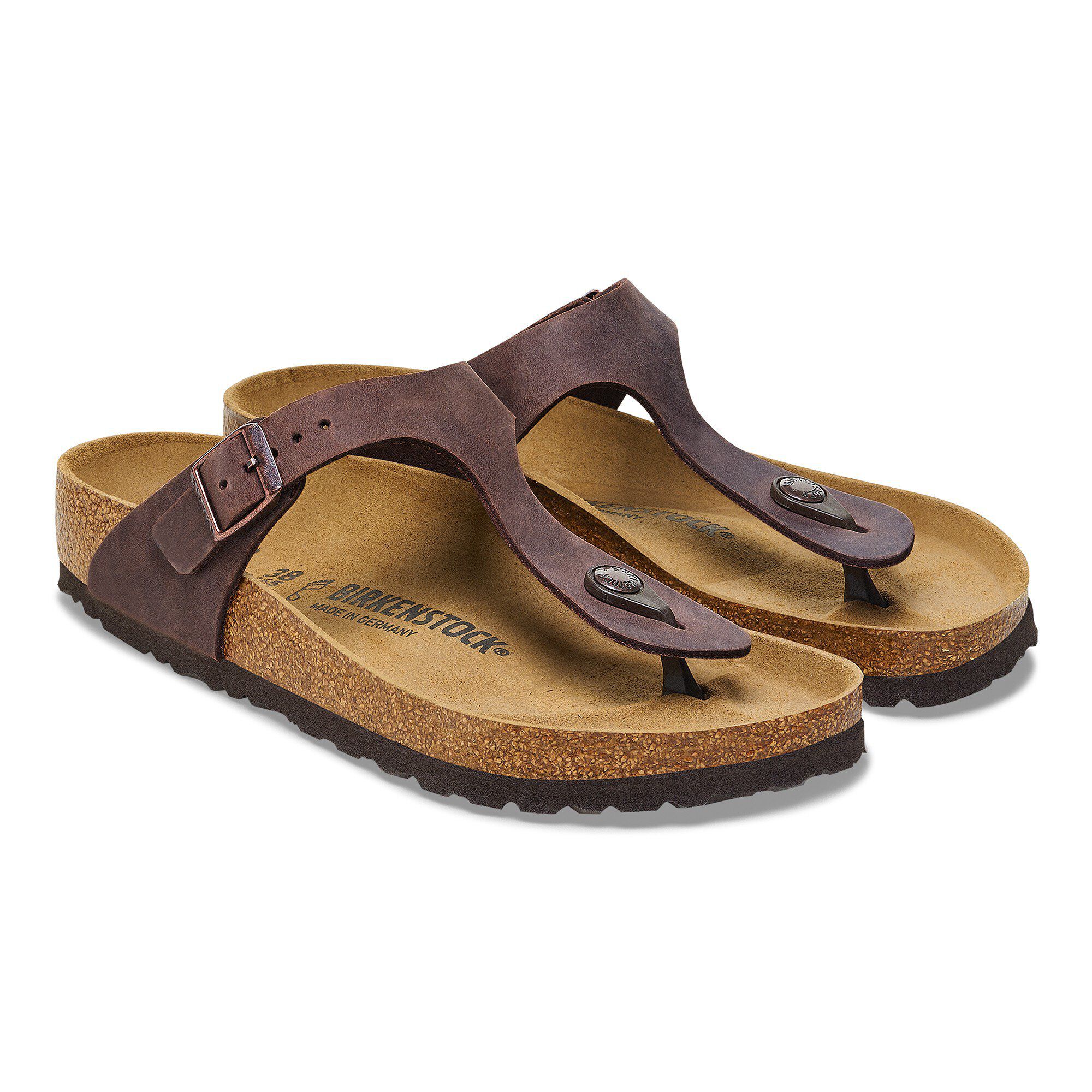サンダル Birkenstock Infradito Gizeh In Pelle Oiled Gizeh Oiled Leather Habana | BIRKENSTOCK