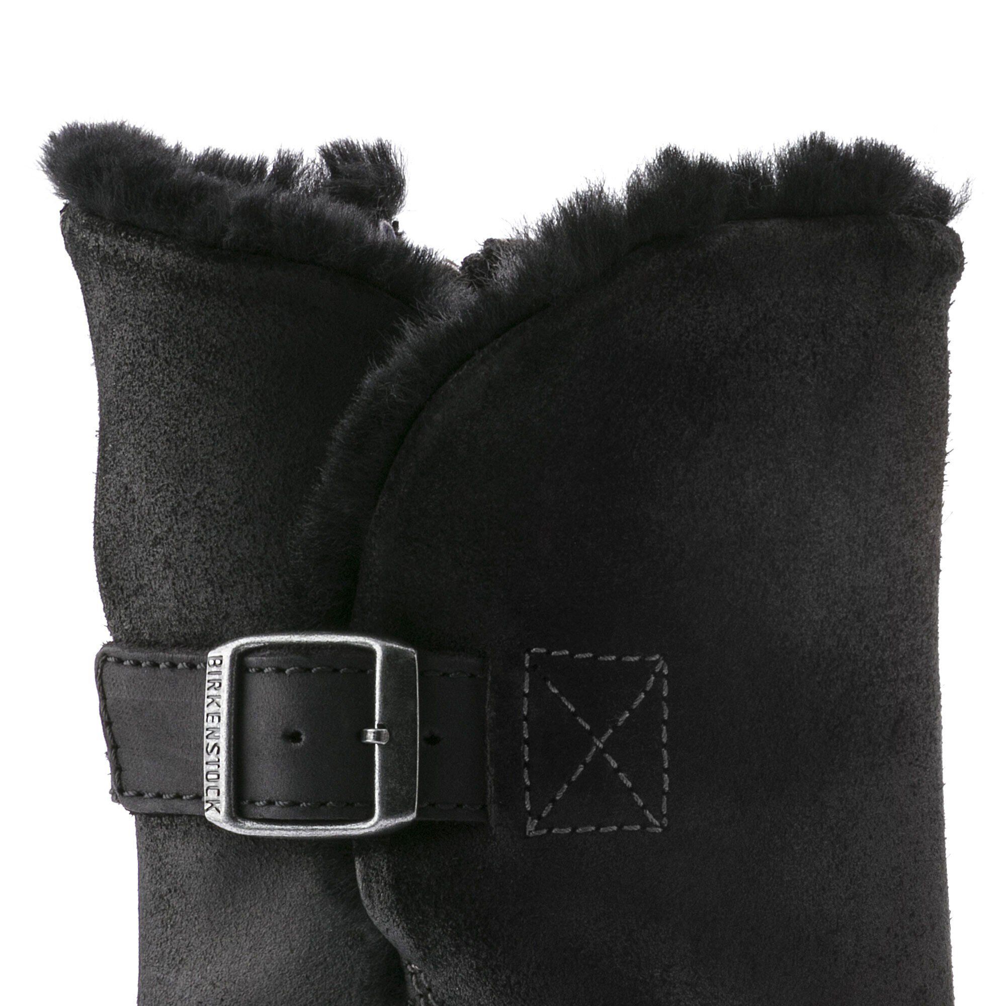 Woodbury Suede Leather Black BIRKENSTOCK