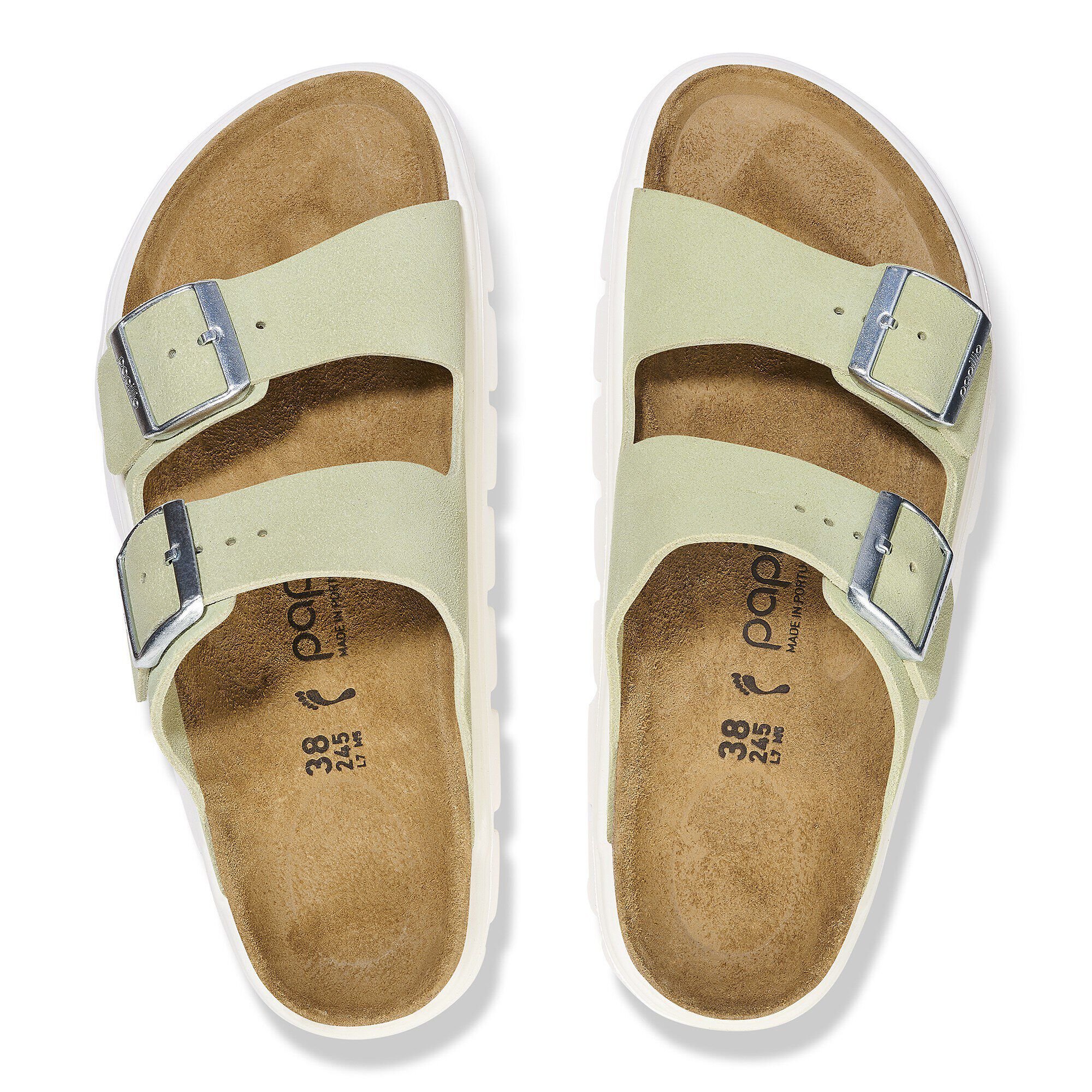 メーカー Arizona Chunky Suede Leather Faded Lime | BIRKENSTOCK 靴
