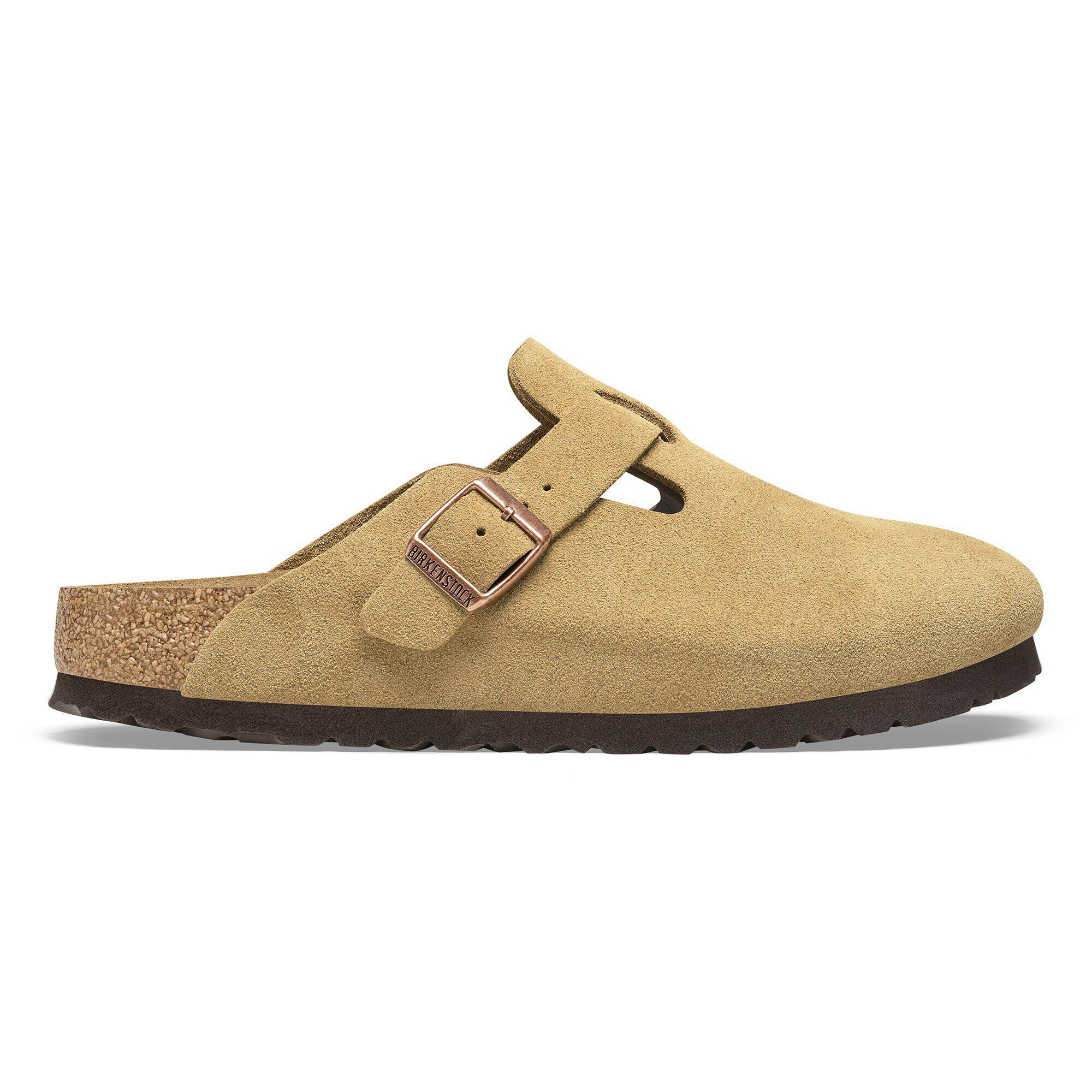 Boston Suede Leather Latte Cream BIRKENSTOCK