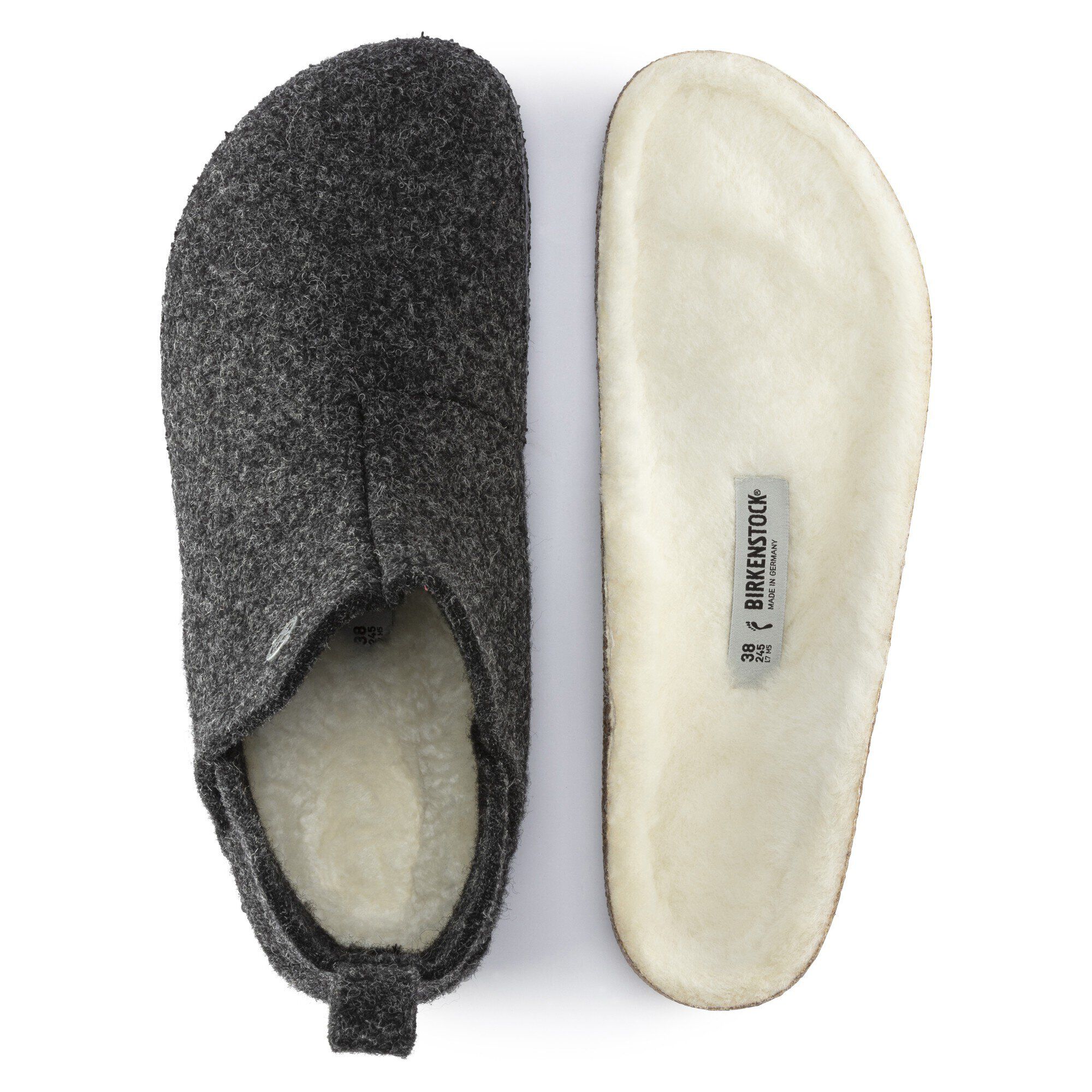 Andermatt Shearling Wool Felt Anthracite BIRKENSTOCK