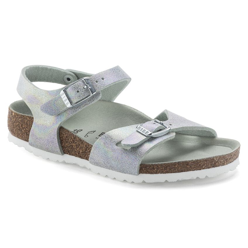 verdamping links Vooruit Rio Kids Microfiber Iridescent Matcha | BIRKENSTOCK