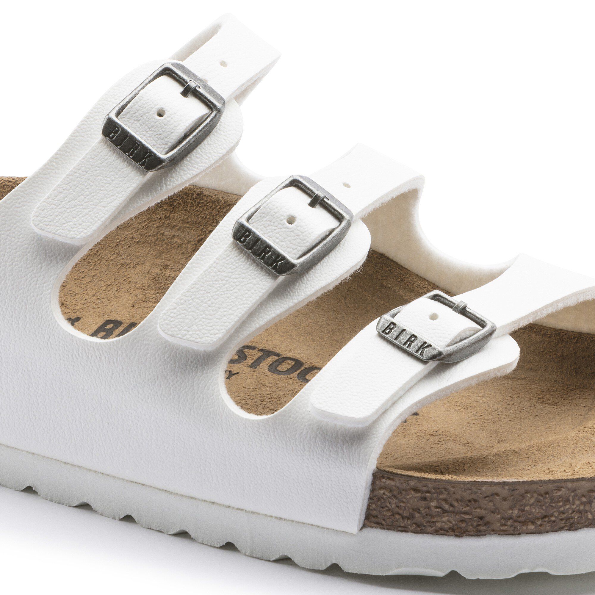 Birkenstock florida soft footbed white hot sale