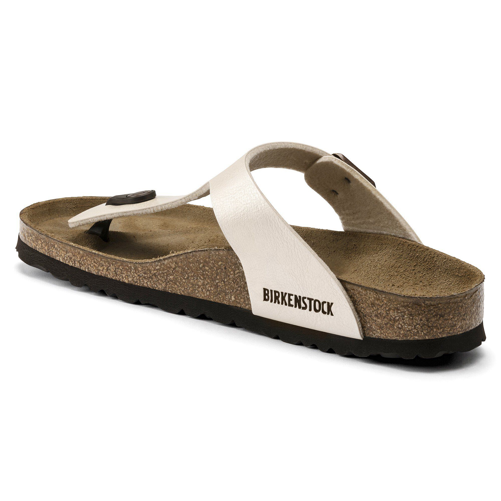 Birkenstock gizeh pearl white deals