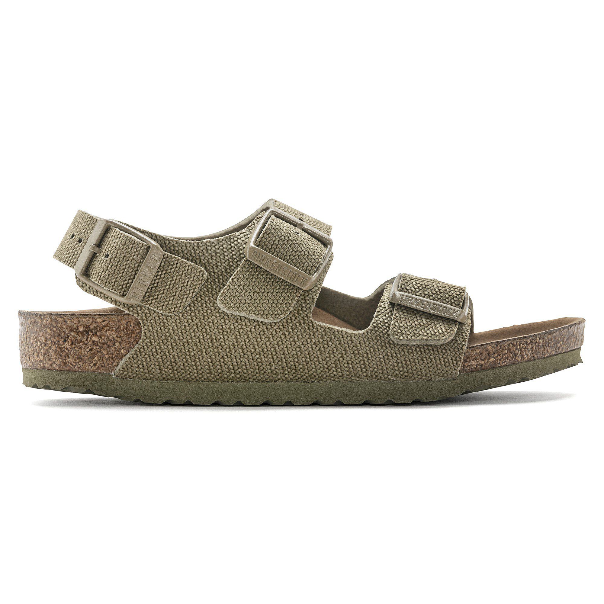 サンダル BIRKENSTOCK Olive green raffia Milano sandals Milano Luxe raffia sandals in green - Birkenstock 1774