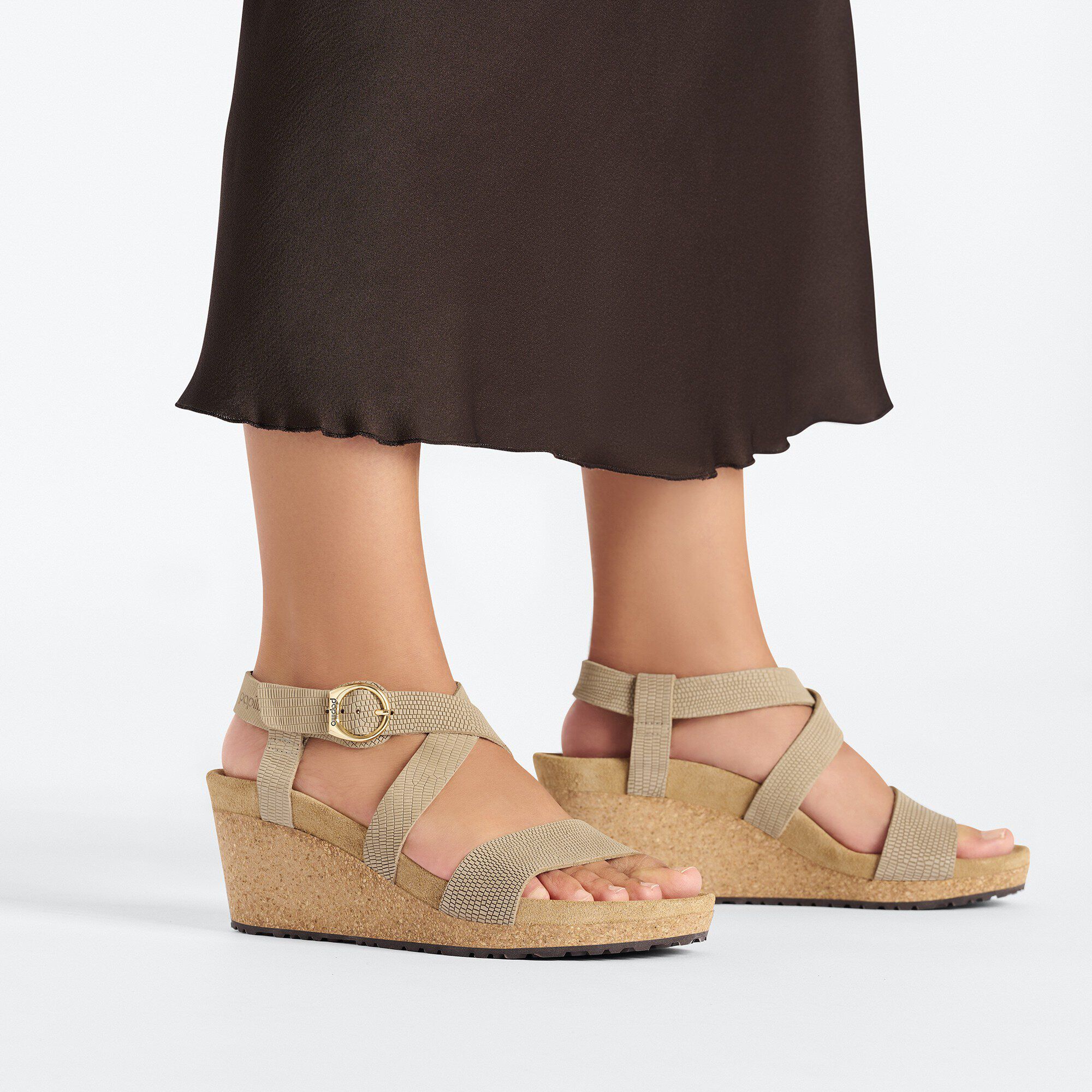 Sibyl Embossed Leather Sandcastle | BIRKENSTOCK