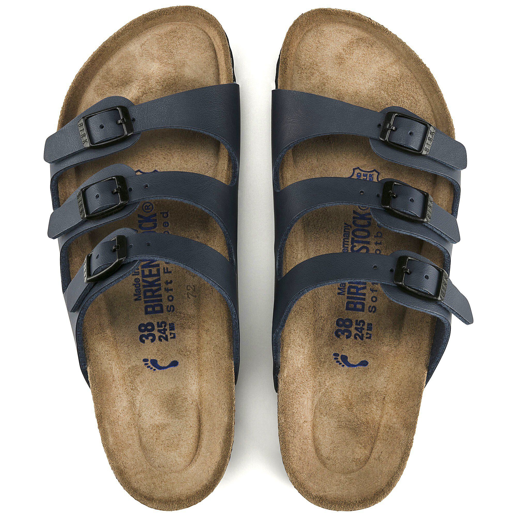 Florida Soft Footbed Birko Flor Blue BIRKENSTOCK