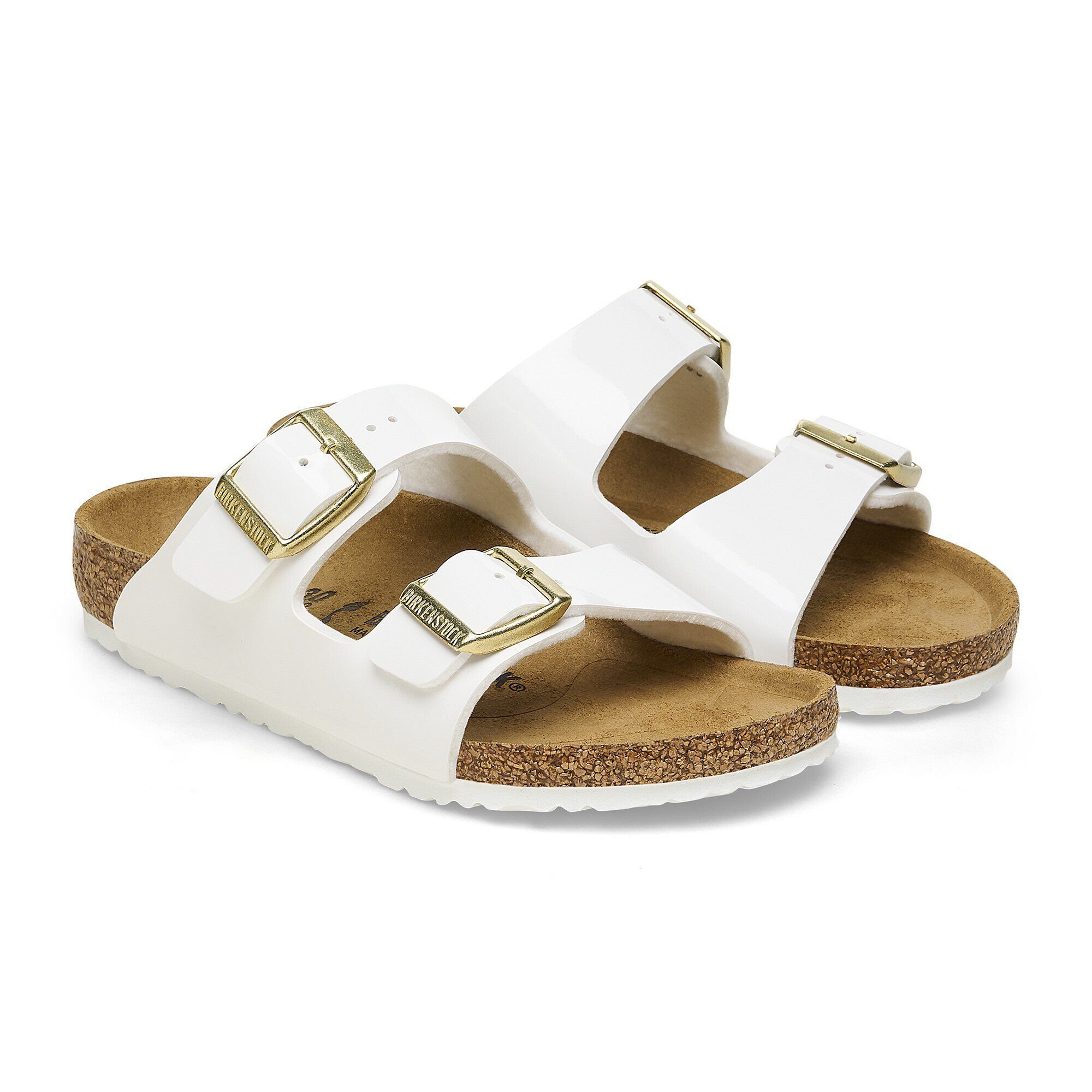 Arizona Kids Birko-Flor Patent Patent White | BIRKENSTOCK