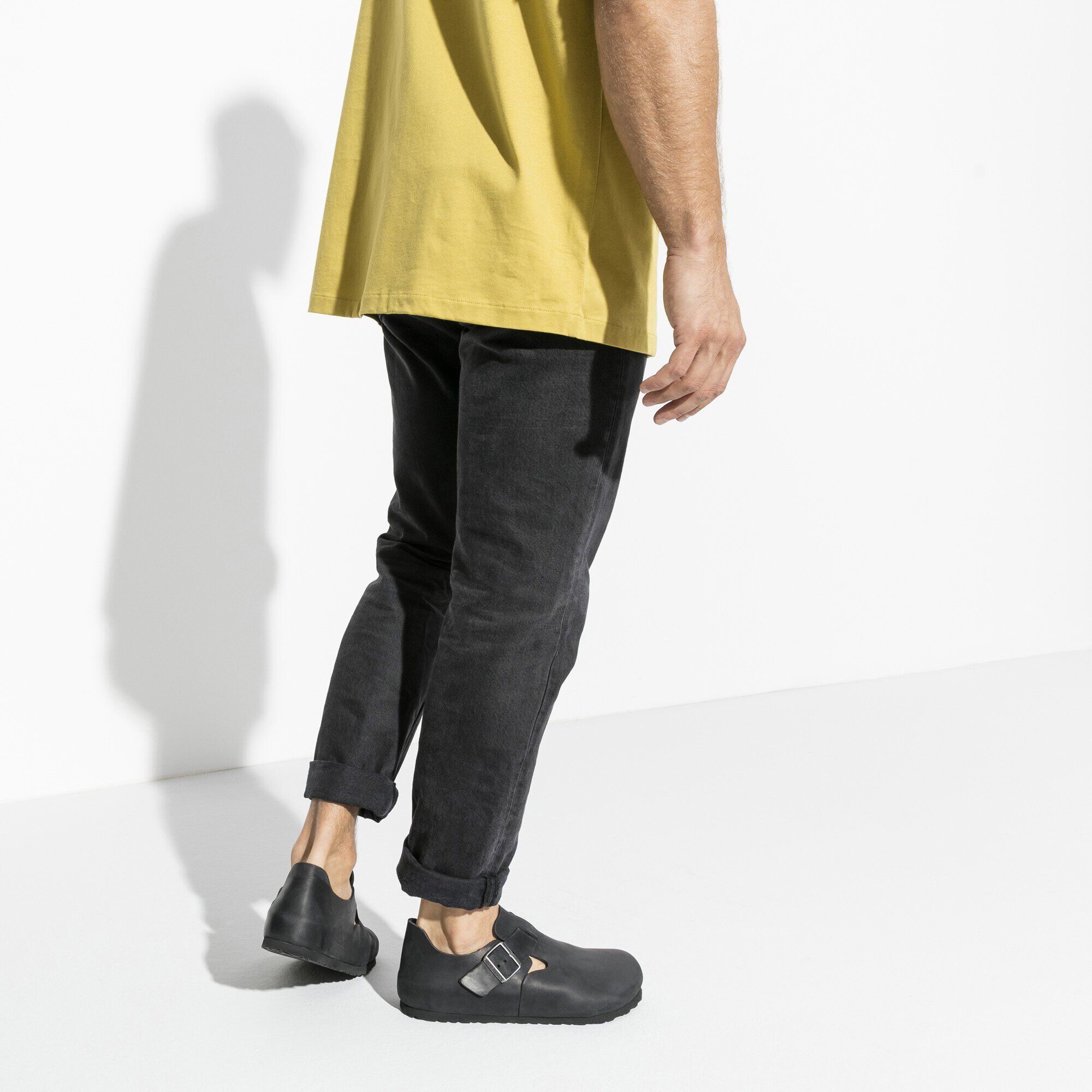Birkenstock leather shoes top