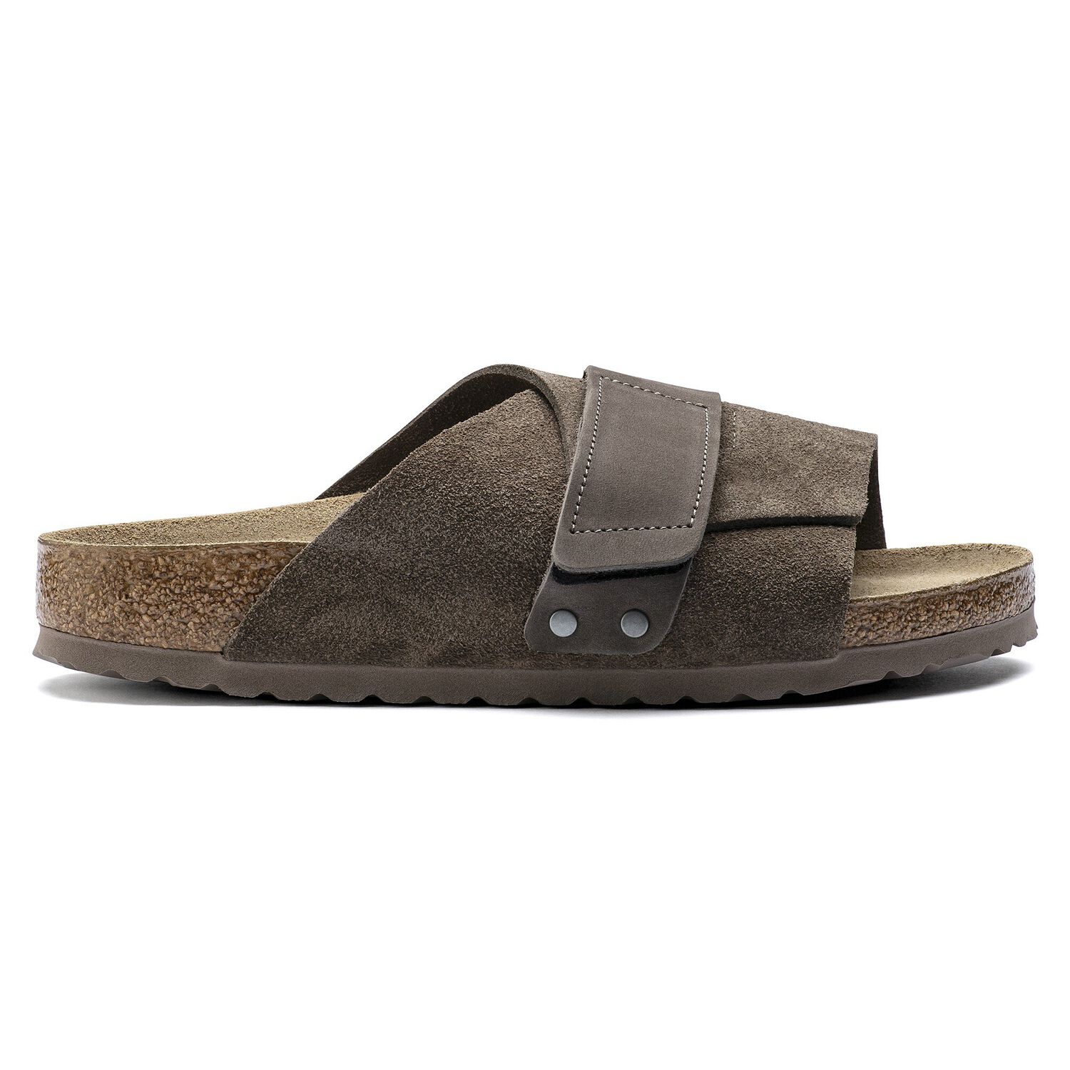 Kyoto Suede Leather Concrete Gray BIRKENSTOCK