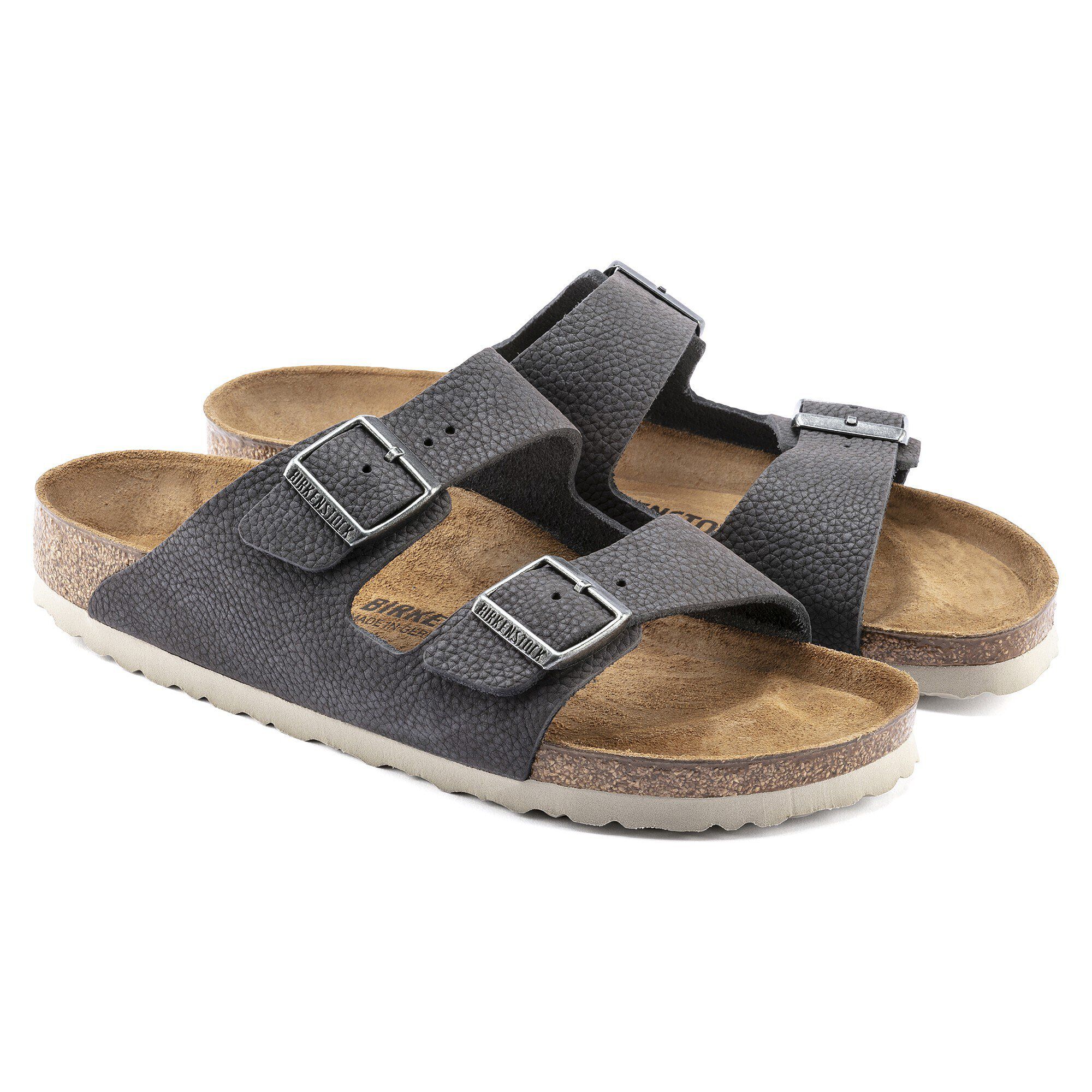 Arizona nubuck leather outlet steer soft gray