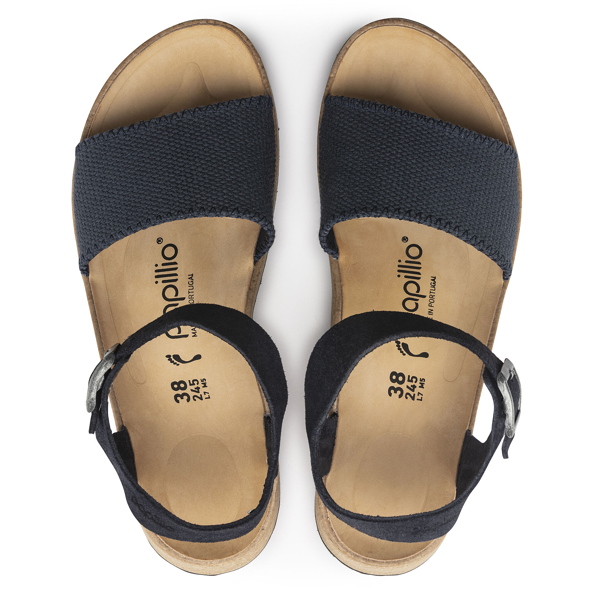 Glenda leather and 2025 logo slide sandal