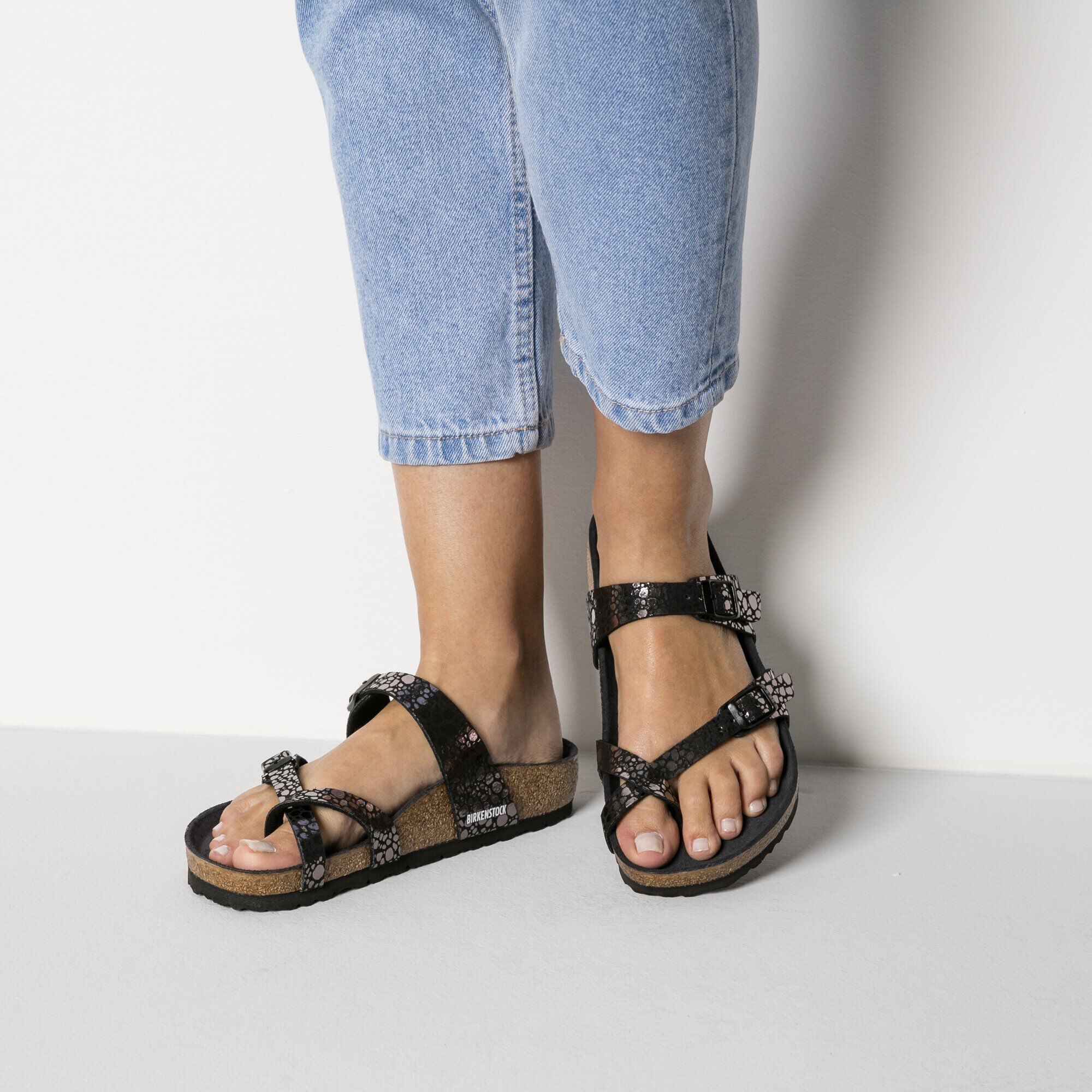 Mayari Birko Flor Metallic Stones Black BIRKENSTOCK