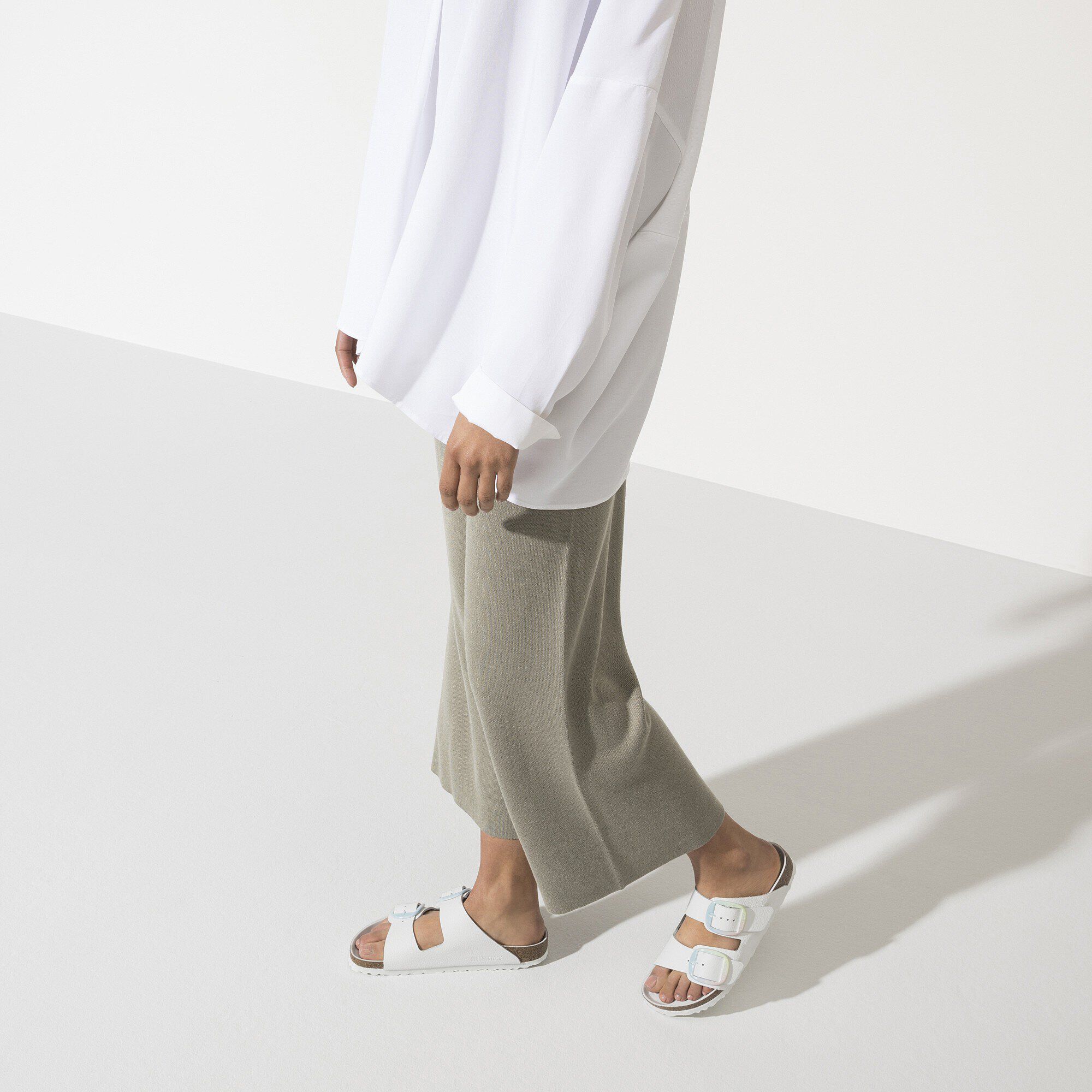 birkenstock white buckle