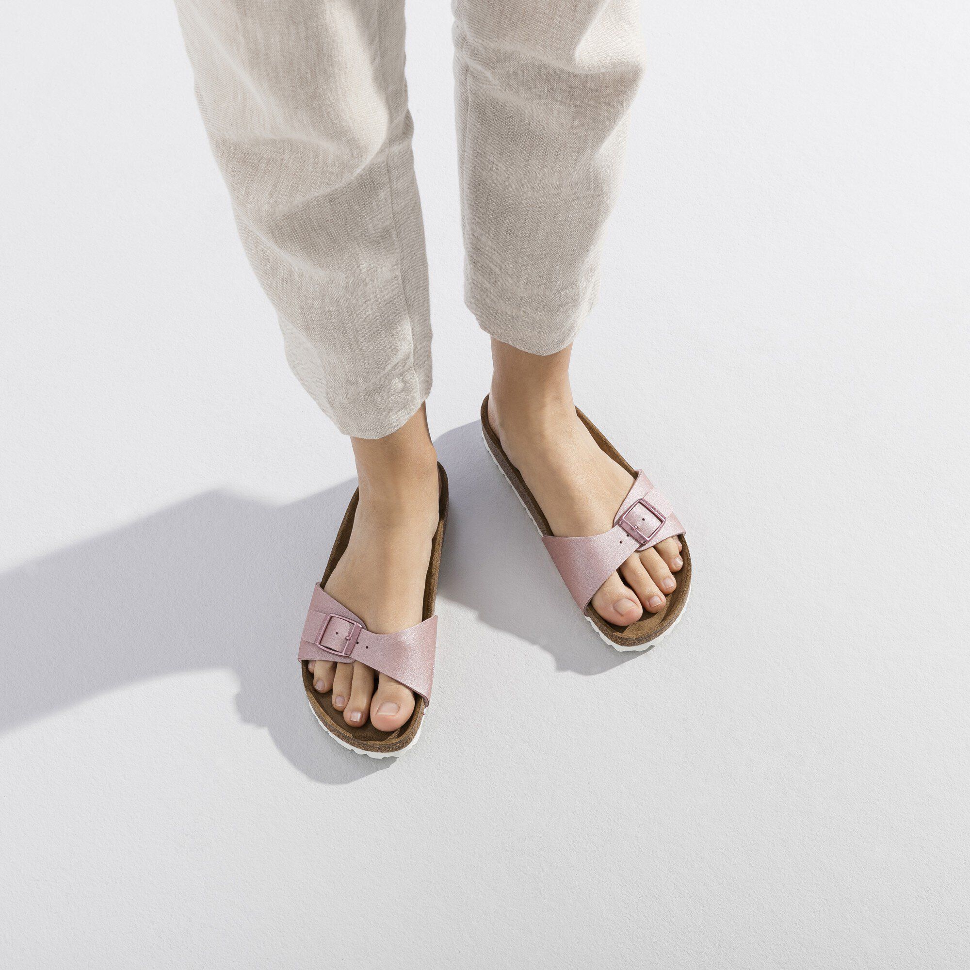 Birkenstock arizona icy metallic old rose clearance