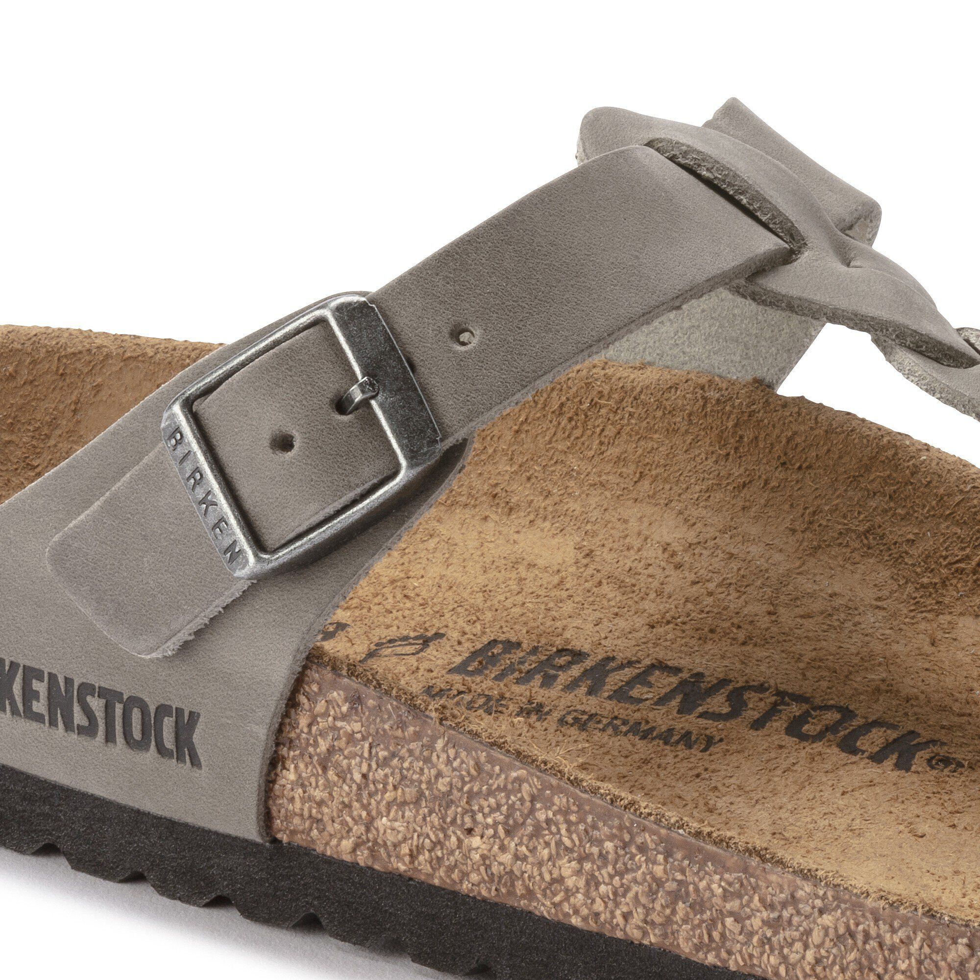 Birkenstock gizeh iron oiled leather clearance