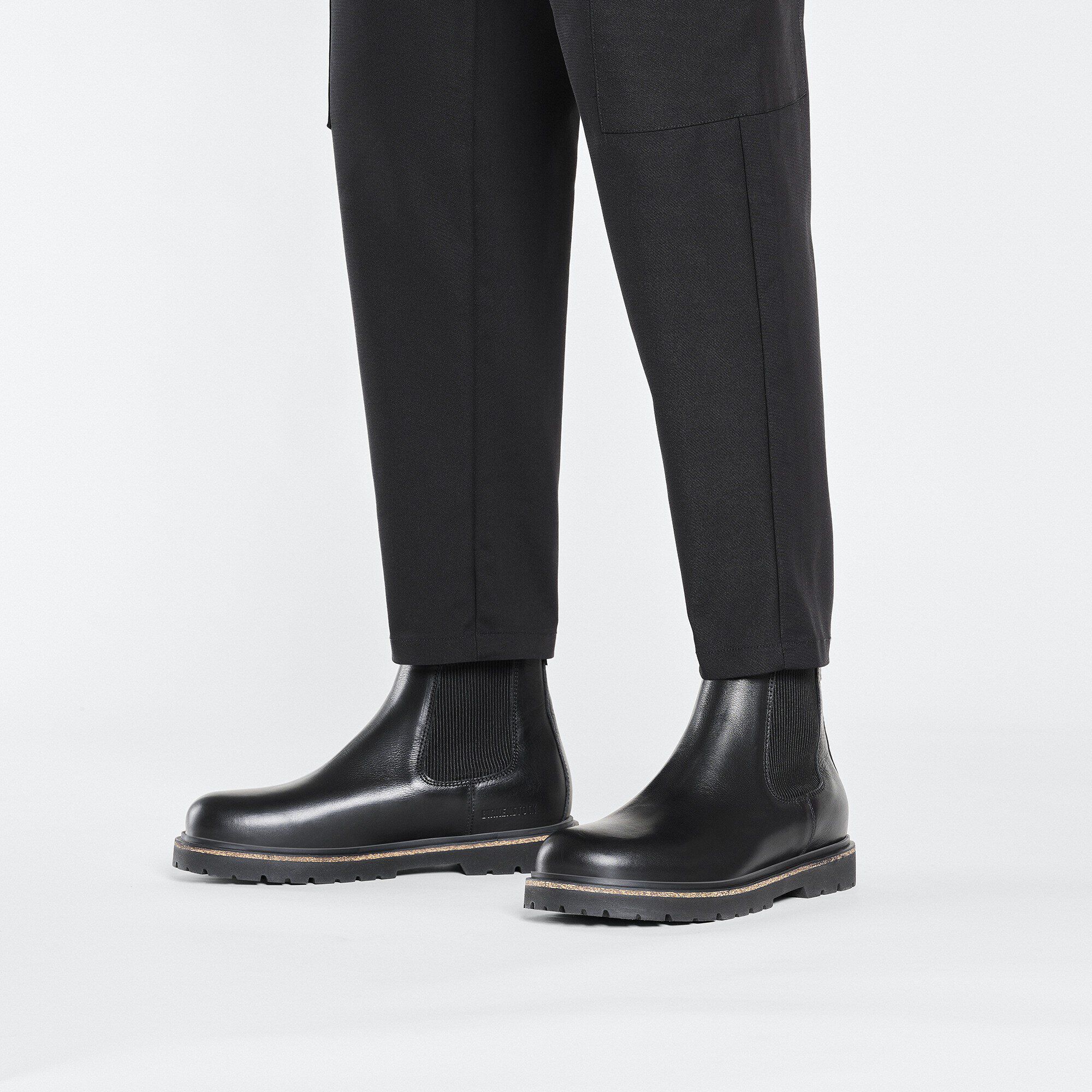 Highwood Slip On Men Leather Black BIRKENSTOCK