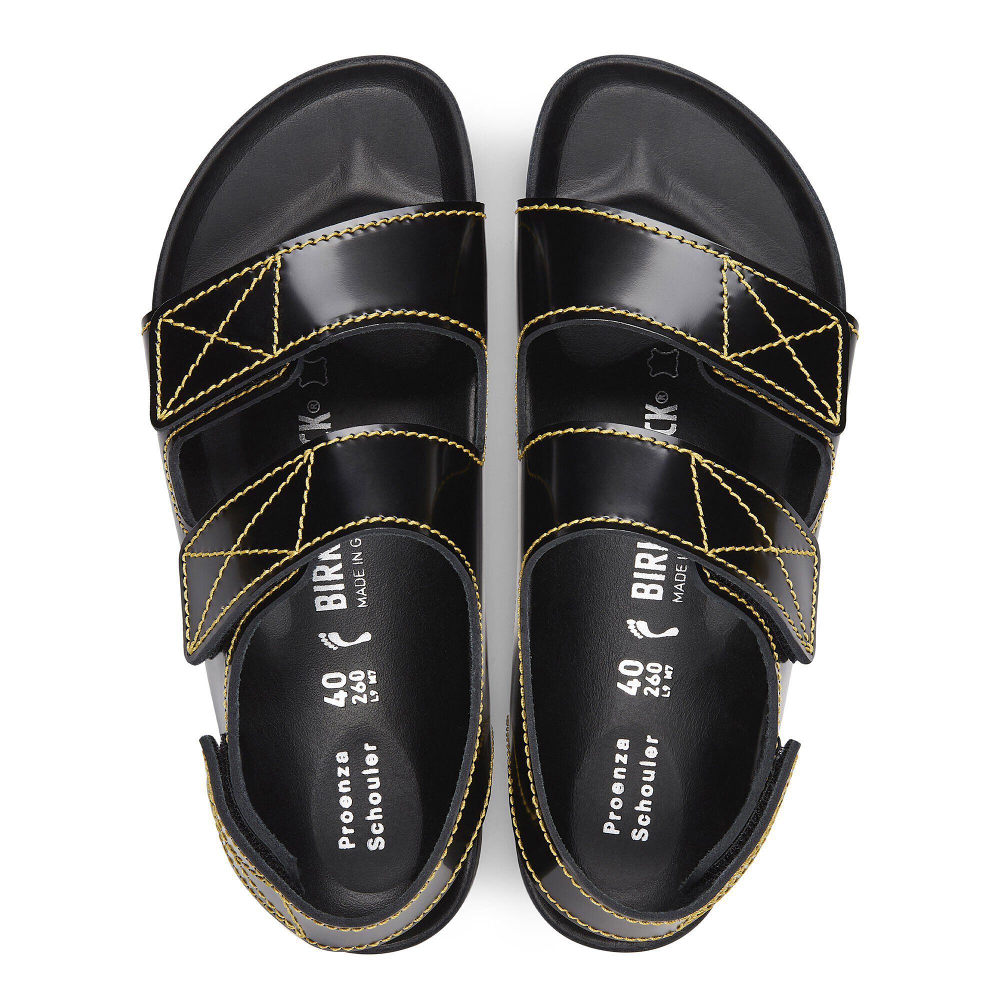 Proenza Schouler Milano Leather Black | BIRKENSTOCK