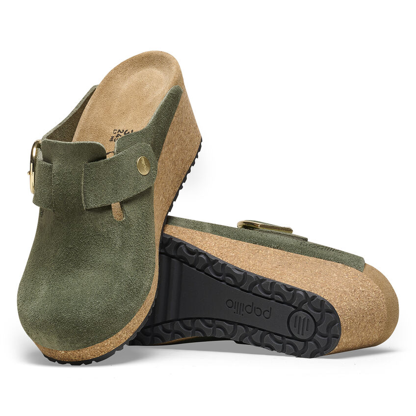 Fanny Ring-Buckle Suede Leather Thyme | BIRKENSTOCK
