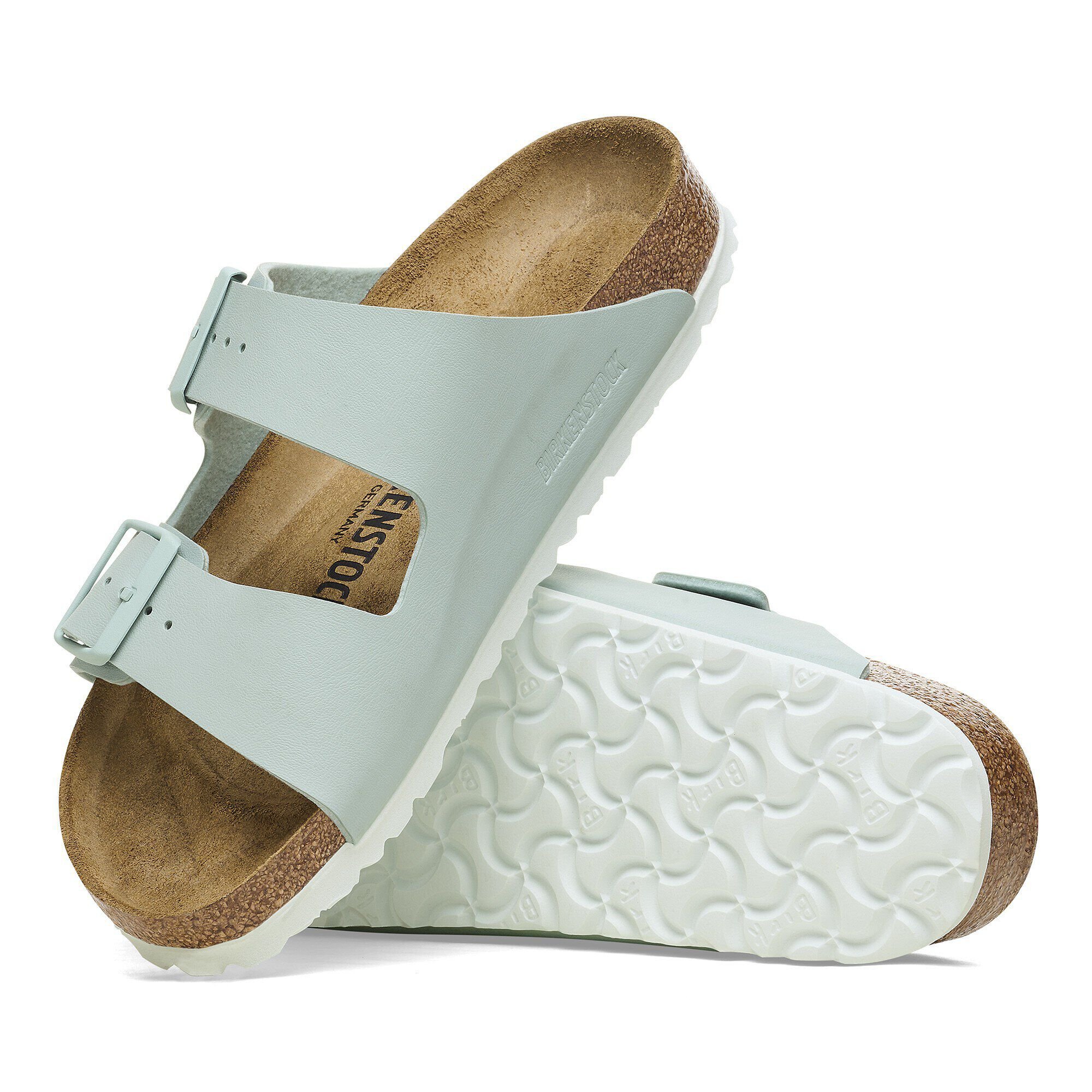 サンダル・ミュール BIRKENSTOCK Women Sandals 1029429SUE PS GREEN Uji Nubuck Leather Surf Green | BIRKENSTOCK