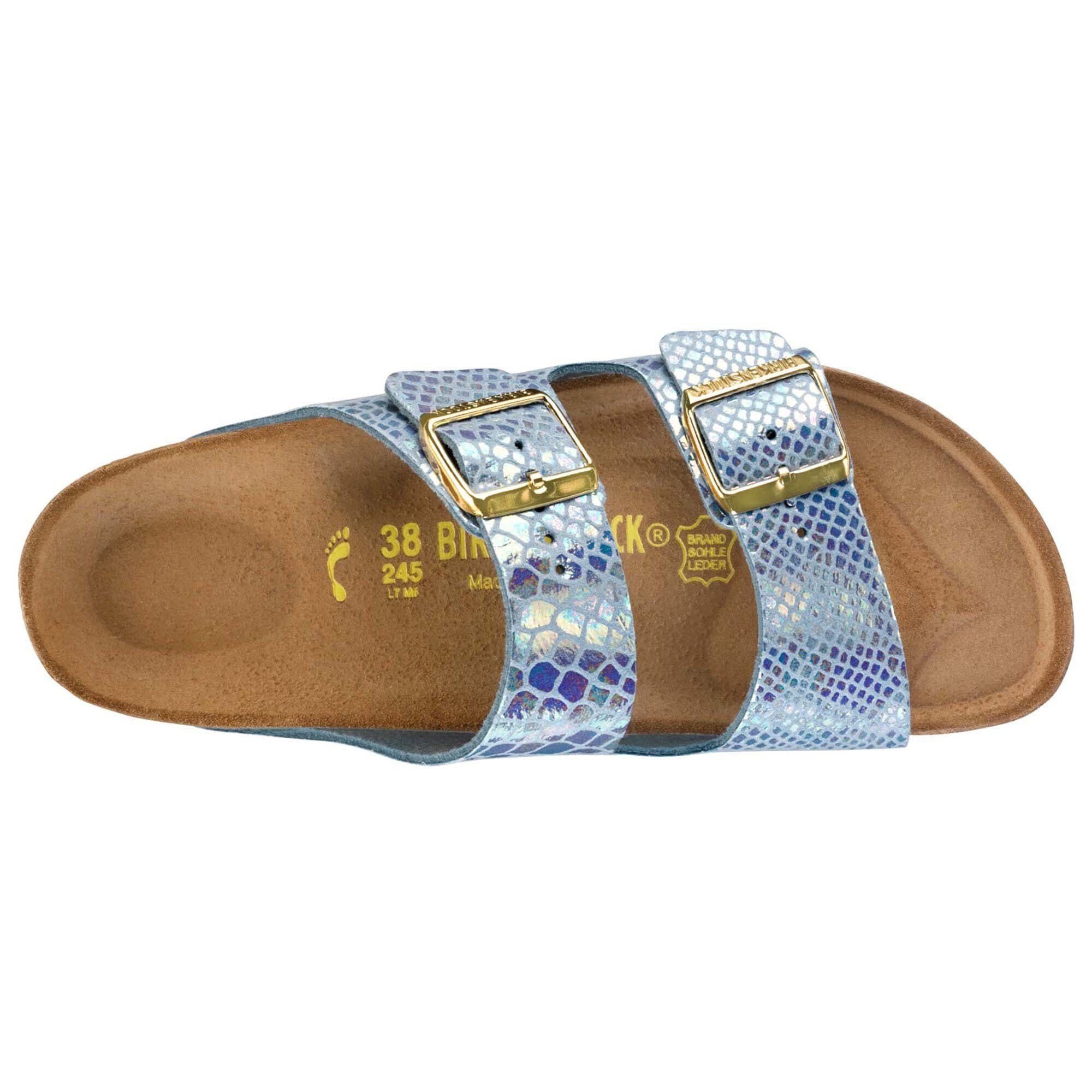 Arizona Birko Flor Shiny Snake Sky BIRKENSTOCK