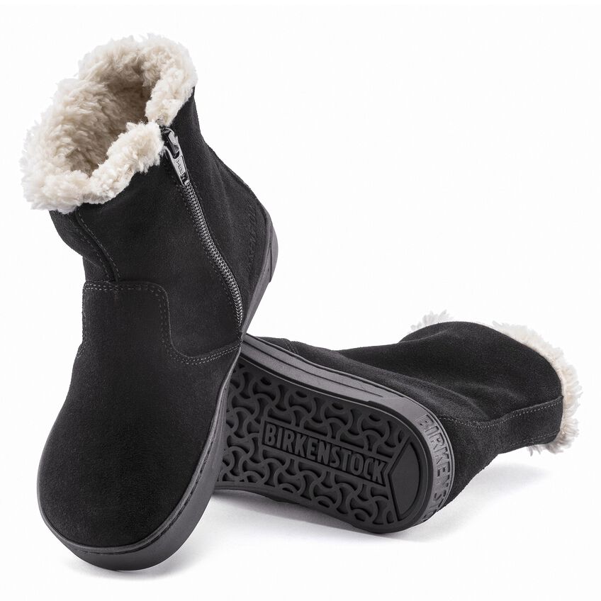 Lille Kids Suede Leather Black