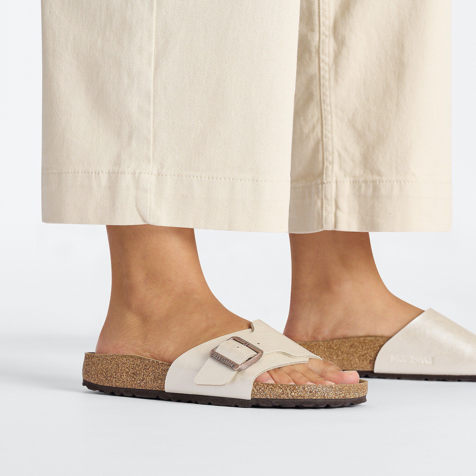 Catalina Birko Flor Graceful Pearl White BIRKENSTOCK