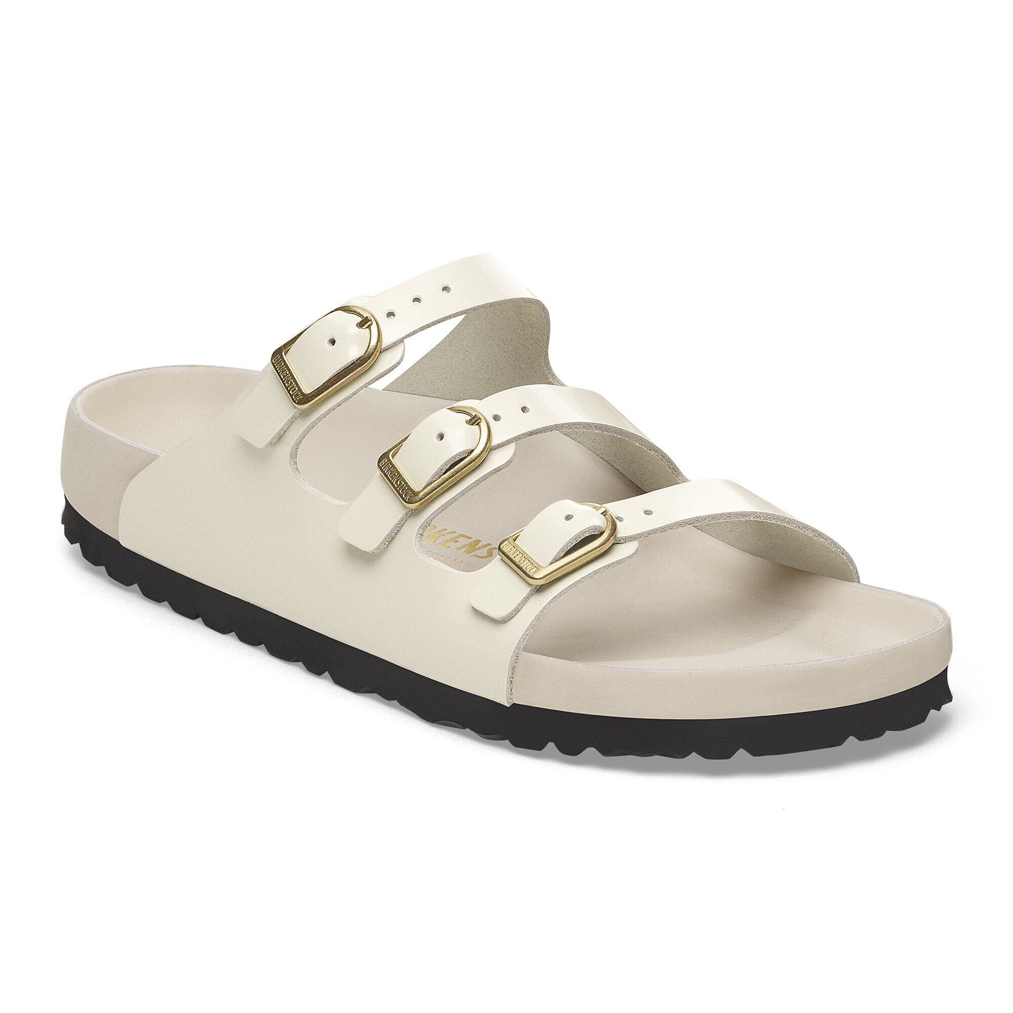 【国内正規品】 Florida Exquisite Natural Leather Patent High Shine Ecru コーナーソファ