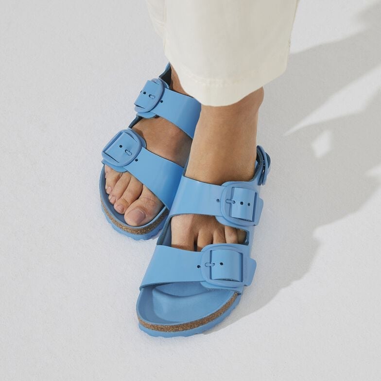 Milano Big Buckle Natural Leather Patent