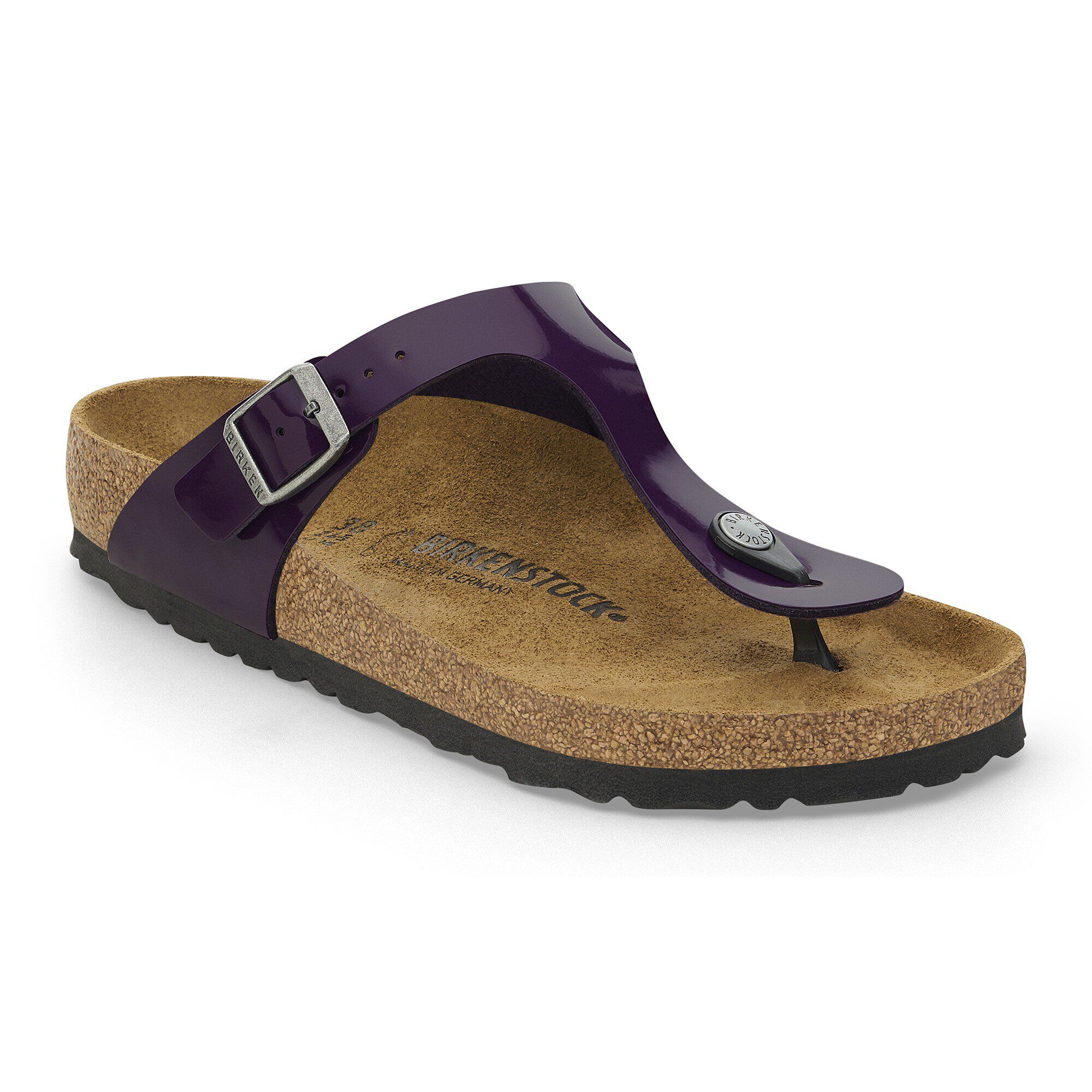Birkenstock gizeh navy blue patent 2025