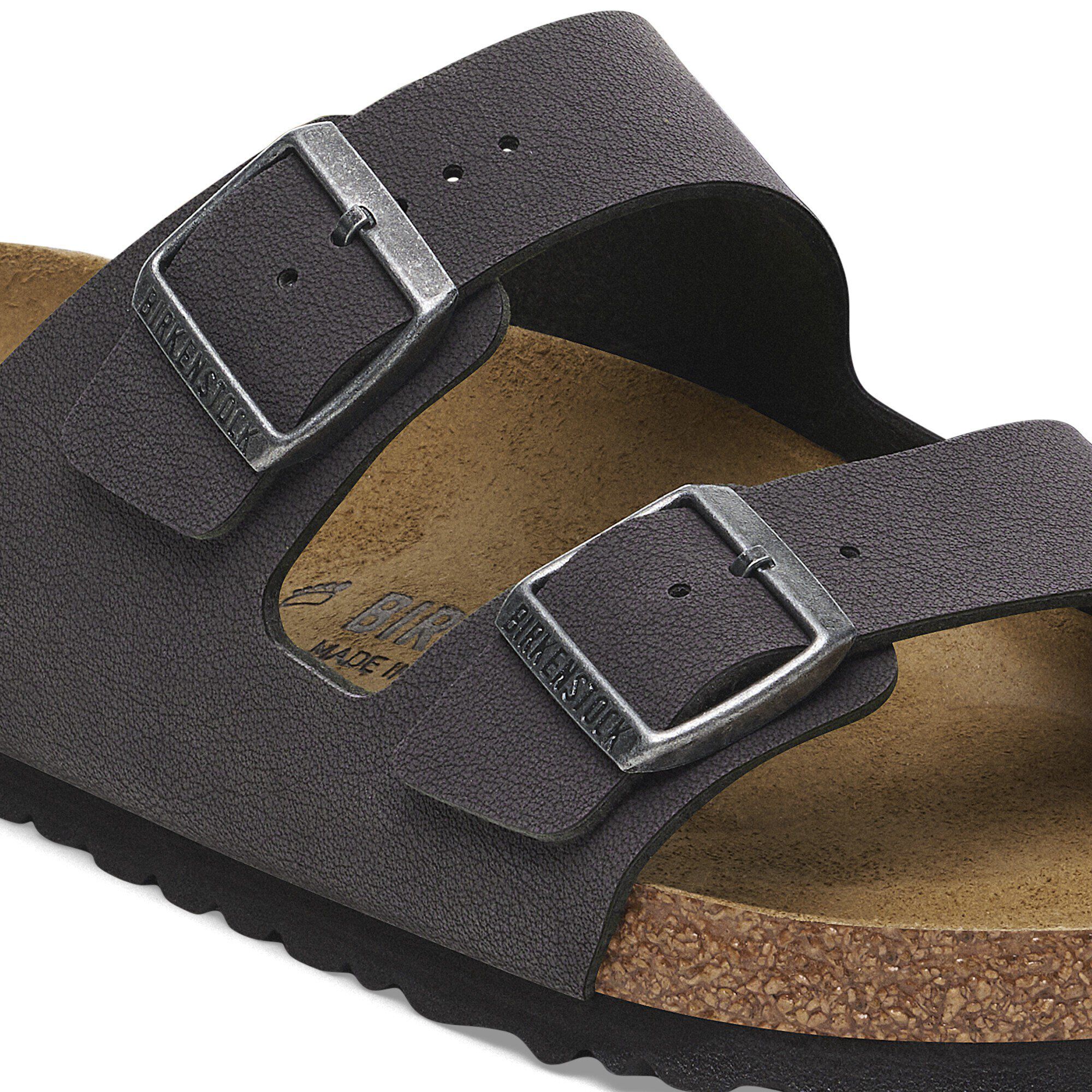 Arizona Birkibuc Velvet Gray | BIRKENSTOCK
