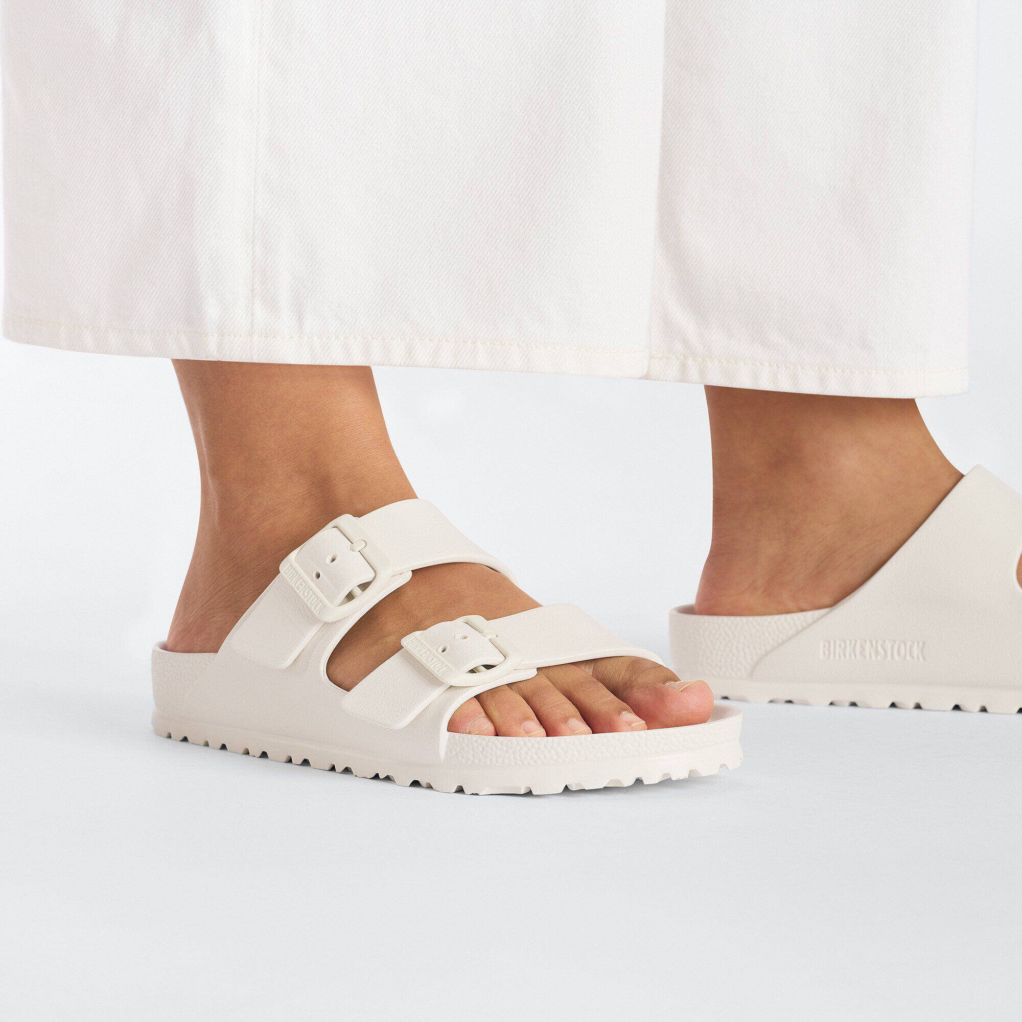White arizona cheap eva birkenstocks