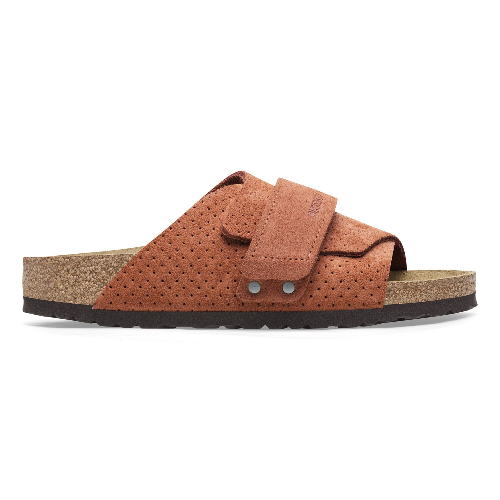 Kyoto Suede Embossed Dotted Burnt Orange | BIRKENSTOCK