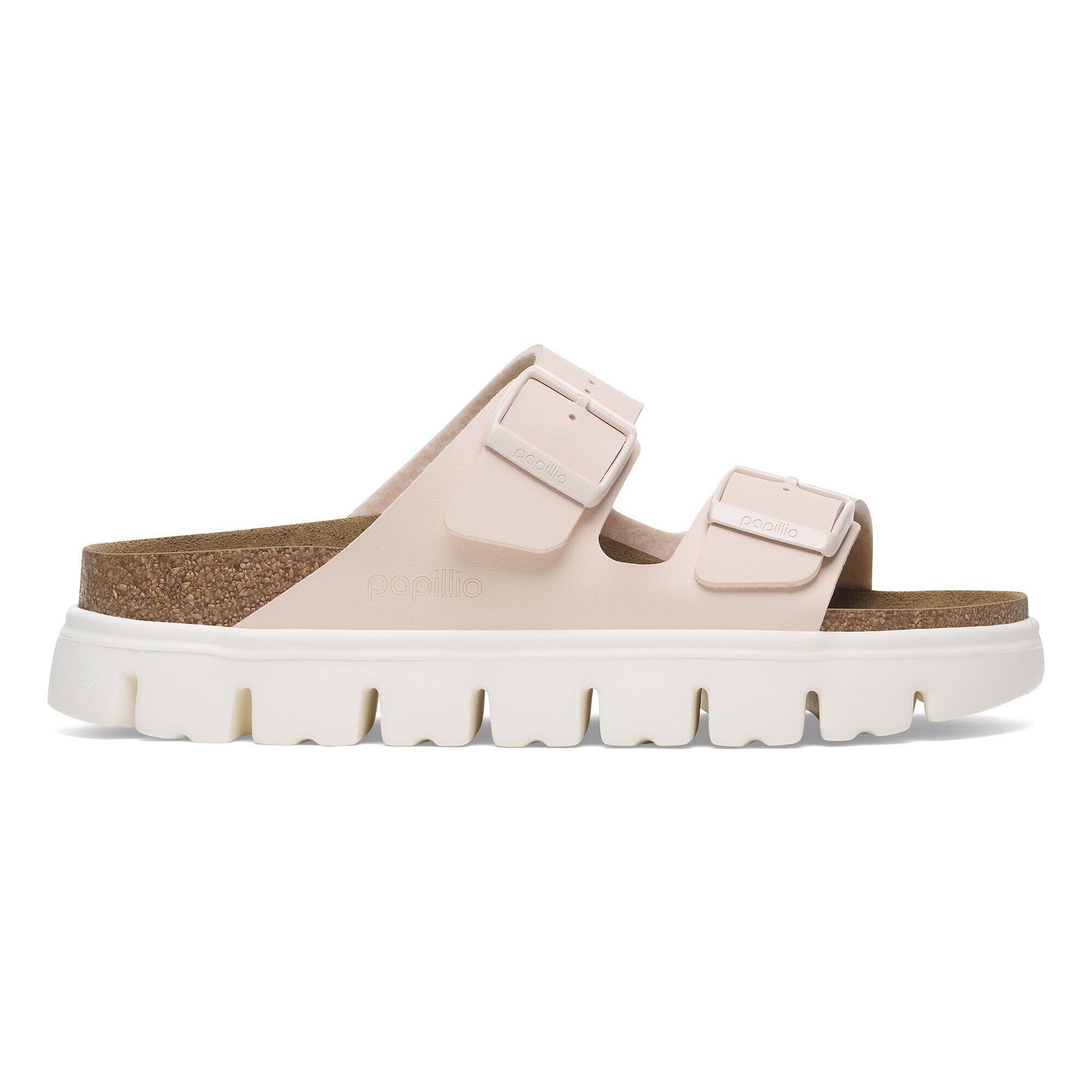 Birkenstock Womens ARIZONA BIG BUCKLE HIGH SHINE ECRU