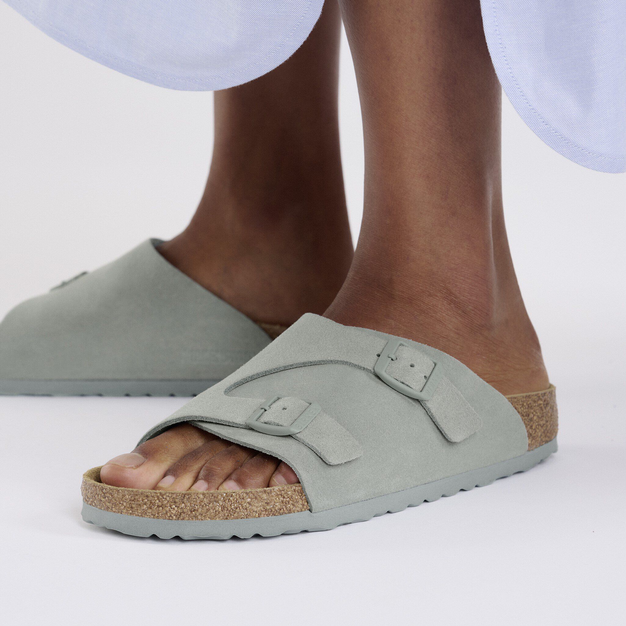 Zürich Suede Leather Pure Sage | BIRKENSTOCK