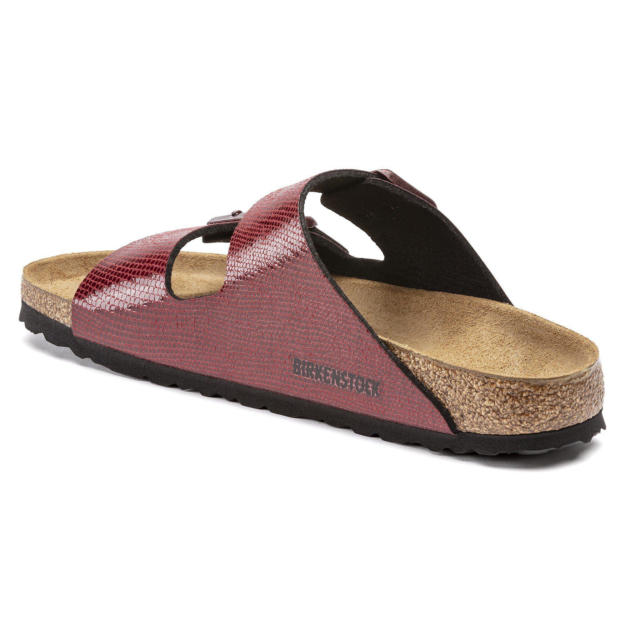 Red cheap metallic birkenstocks