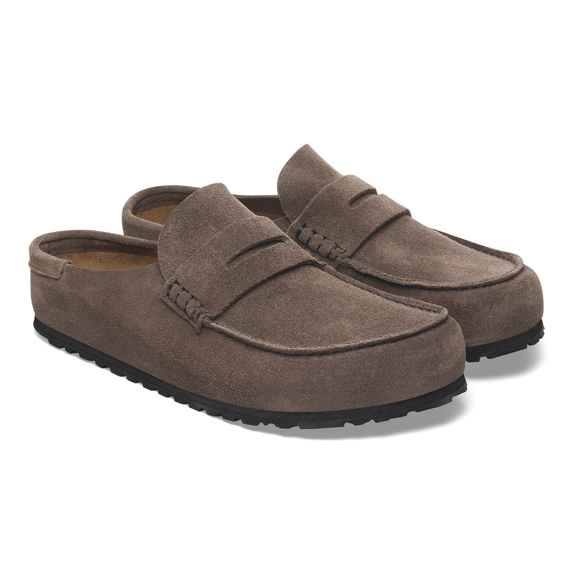 Men's Birkenstock Naples Grip Taupe Suede – Footwear etc.