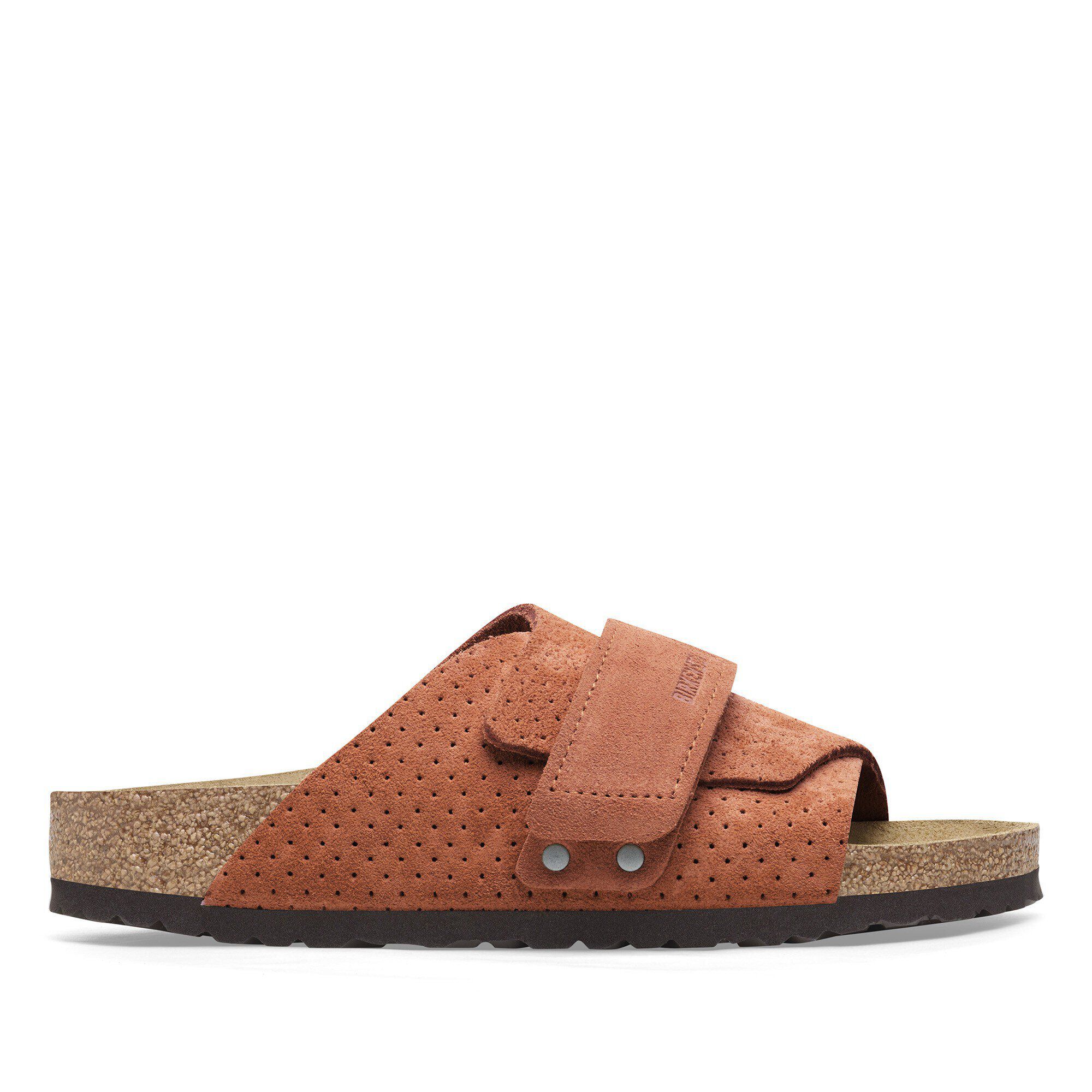 Kyoto Suede Embossed Dotted Burnt Orange | BIRKENSTOCK