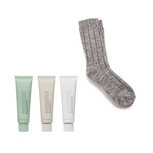 Cotton Twist Sock & 3-Step Foot Care Gift Set