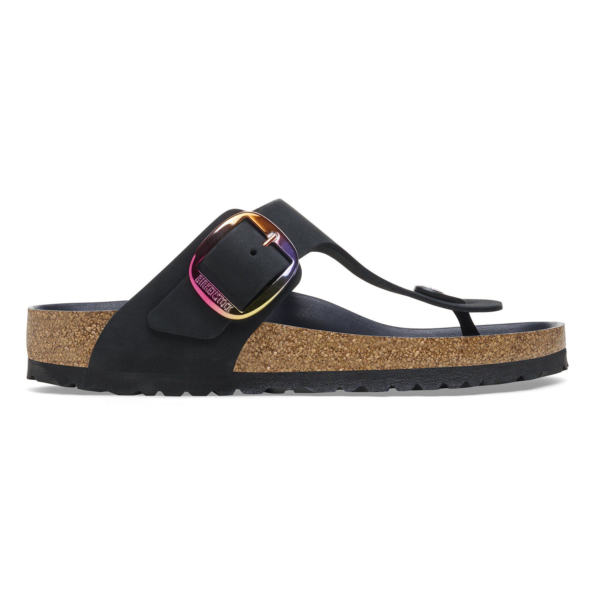 サンダル BIRKENSTOCK GIZEH BIG BUCKLE - Flip-flops with buckle Gizeh Big Buckle Oiled Leather Biscay Bay | BIRKENSTOCK