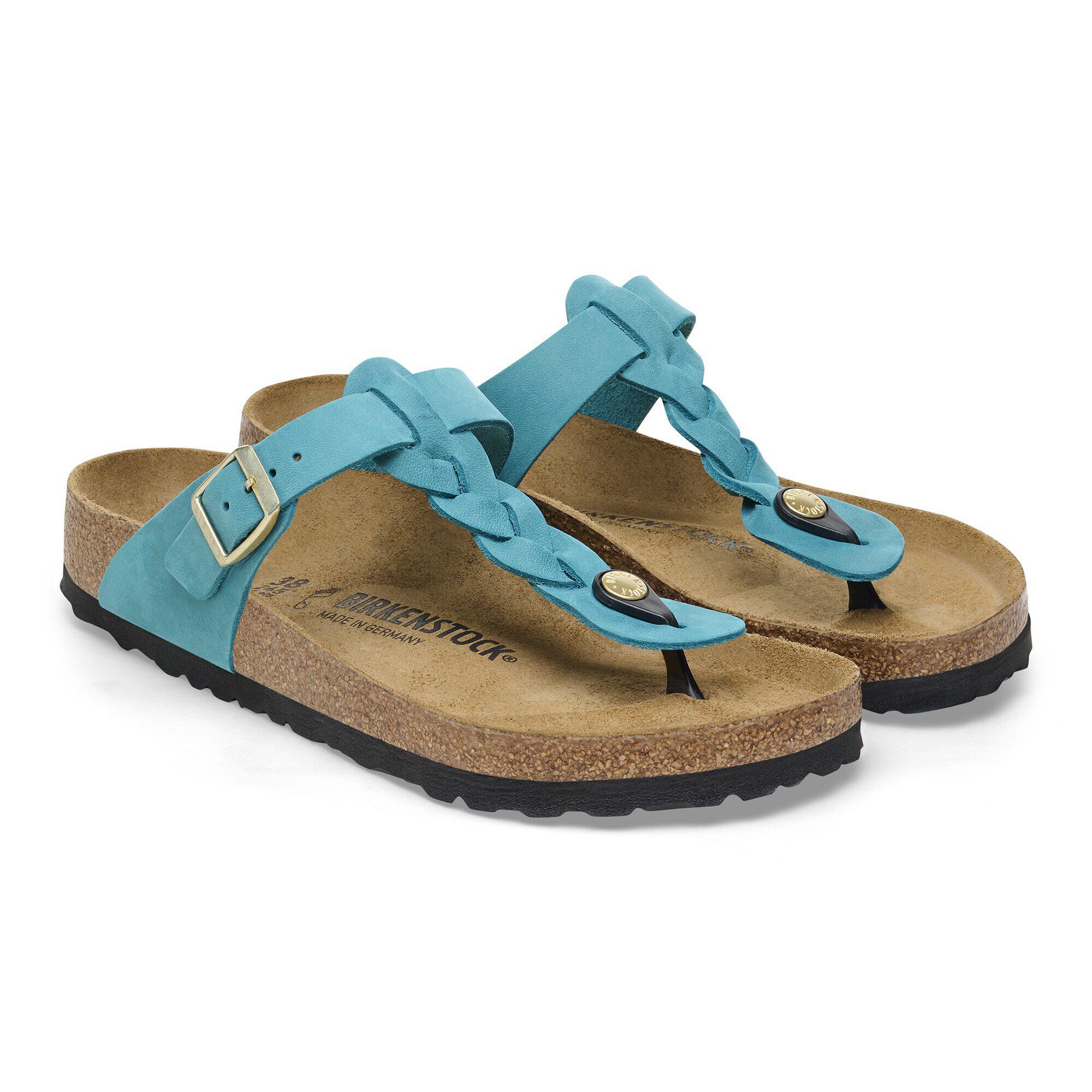 品揃え豊富で Leather Oiled Braided Gizeh Biscay BIRKENSTOCK | Bay 靴