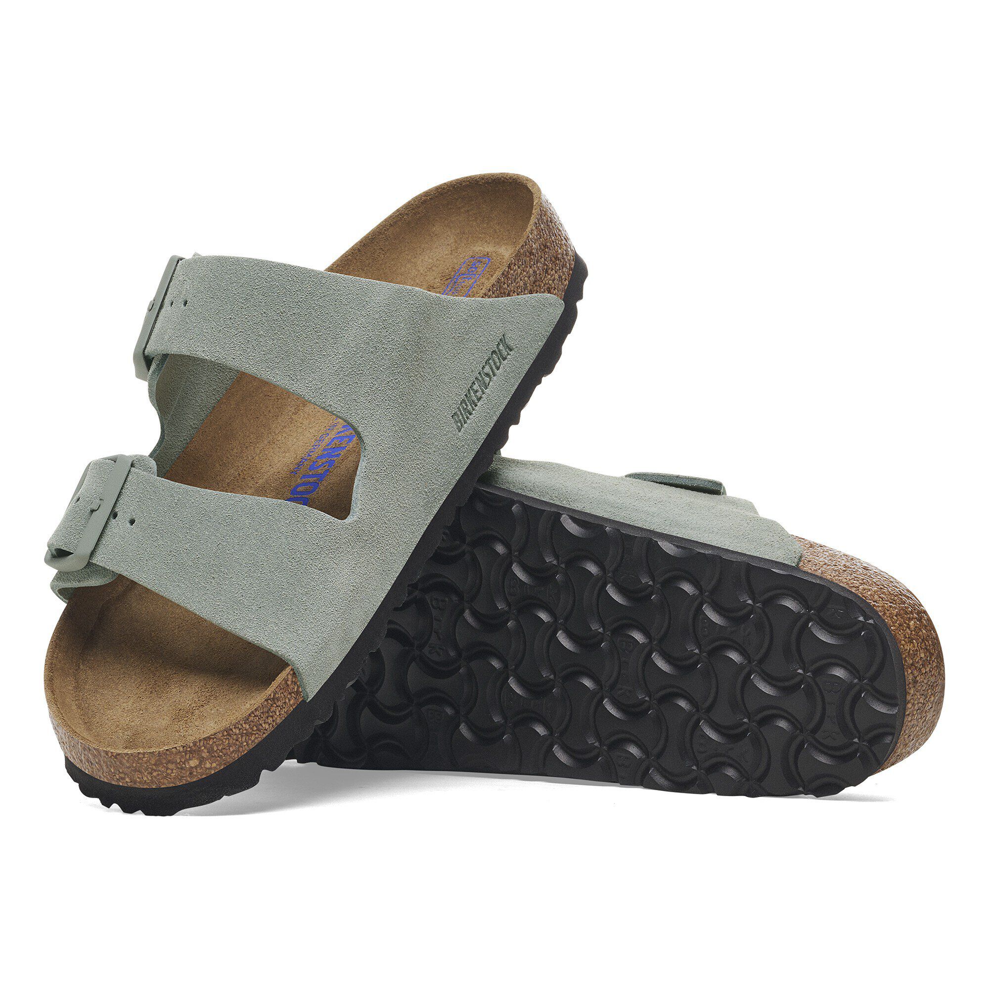 サンダル BIRKENSTOCK Men Sandals 1029450 PURESAGE GREEN Arizona Soft Footbed Suede Leather Pure Sage | BIRKENSTOCK
