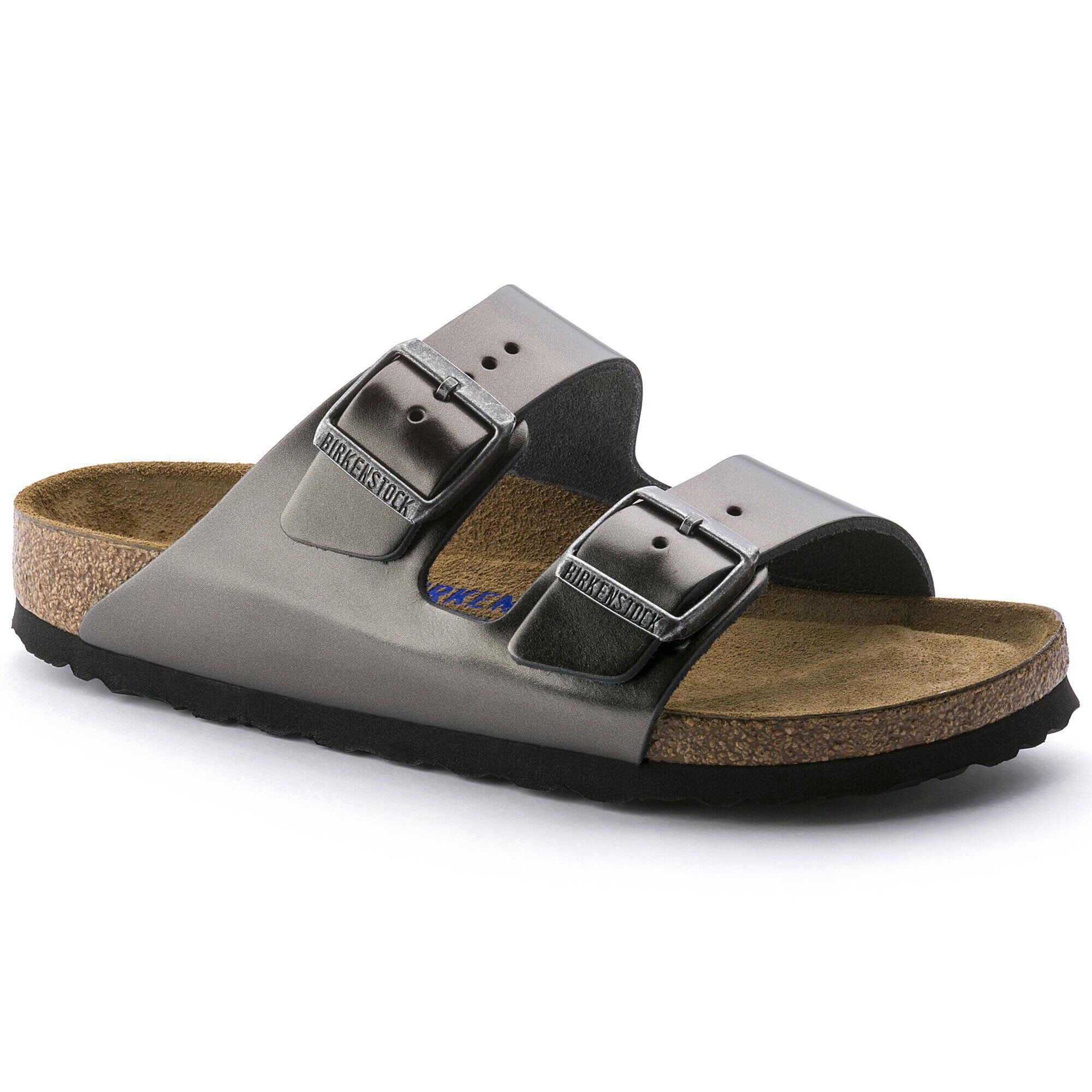 Birkenstock arizona new arrivals soft footbed metallic