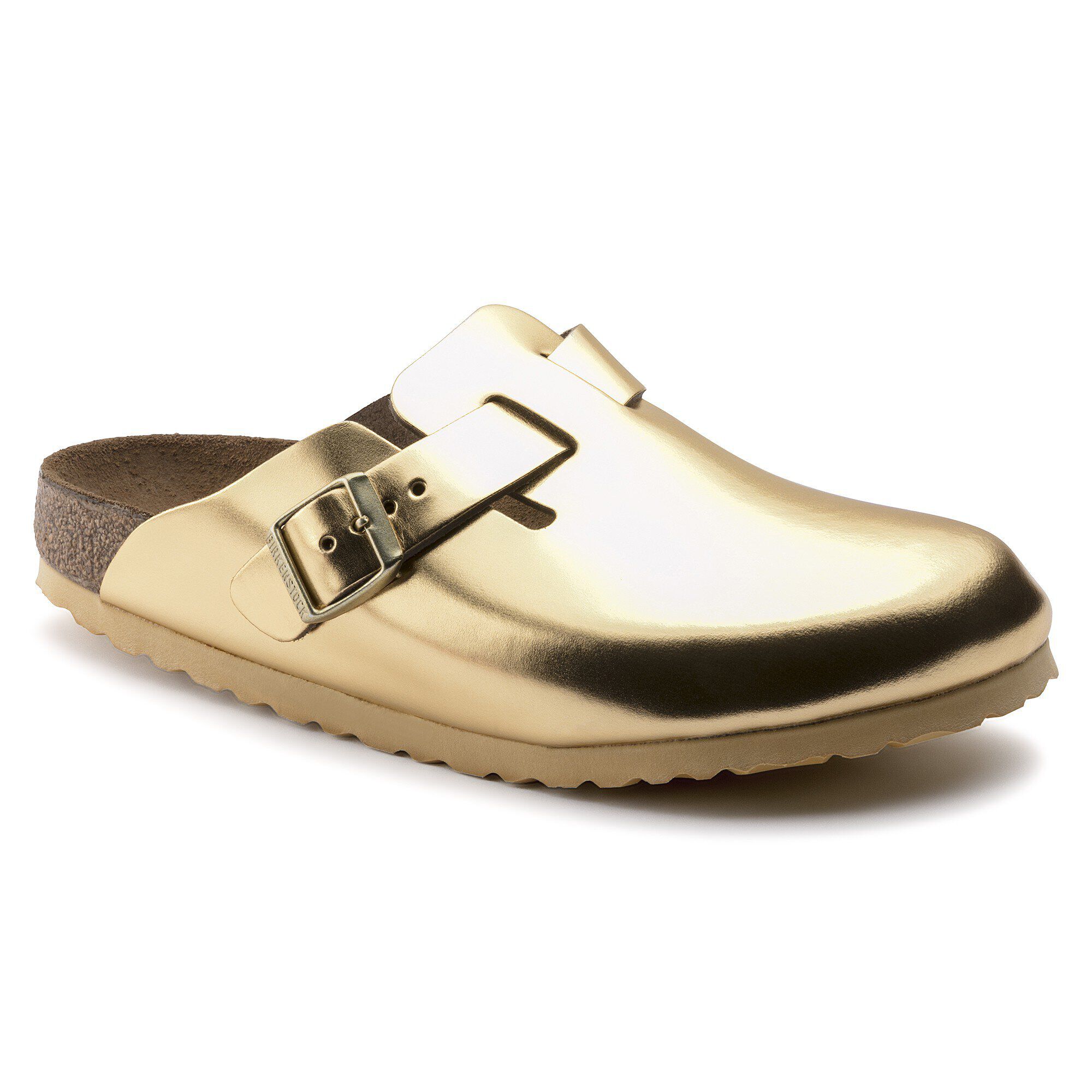 Birkenstock boston rose gold outlet