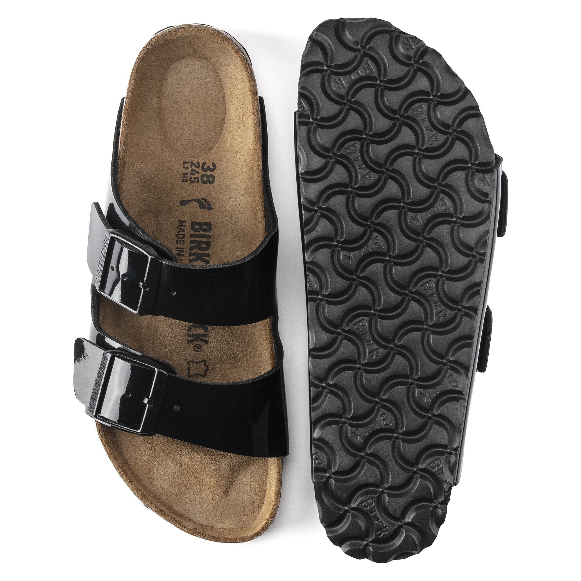Arizona black patent birkenstock online
