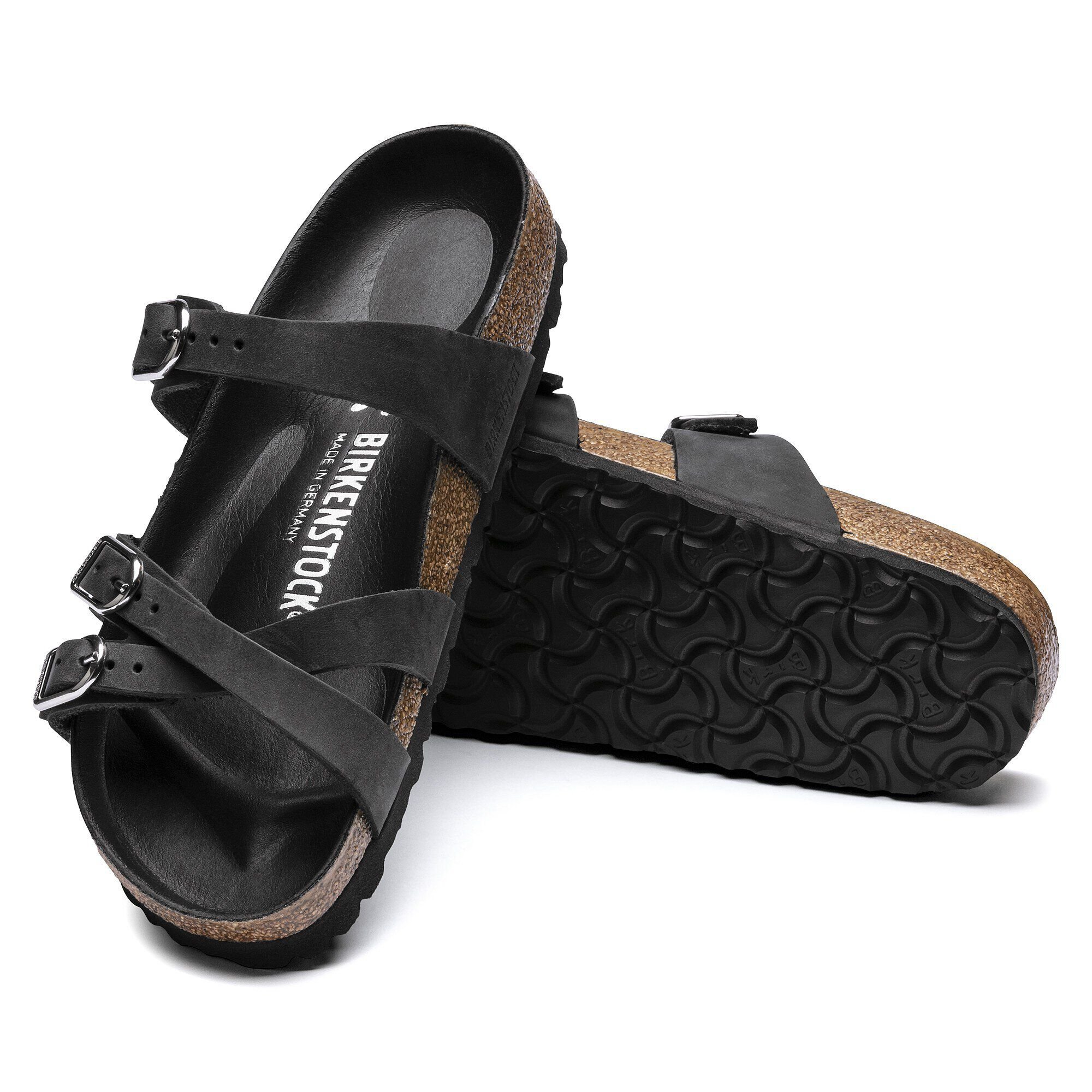 全国総量無料で Leather Oiled Franca Black BIRKENSTOCK | 靴